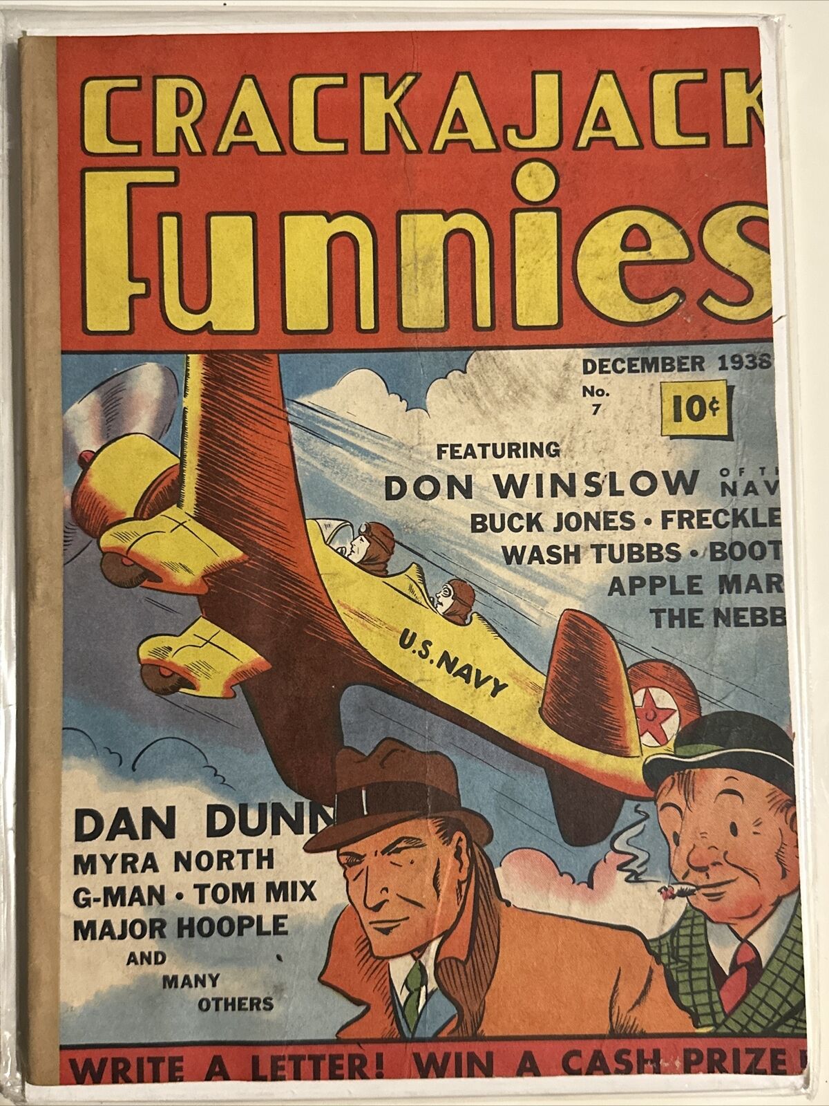 Crackajack Funnies #7 1938 U.S. Navy Cover Art