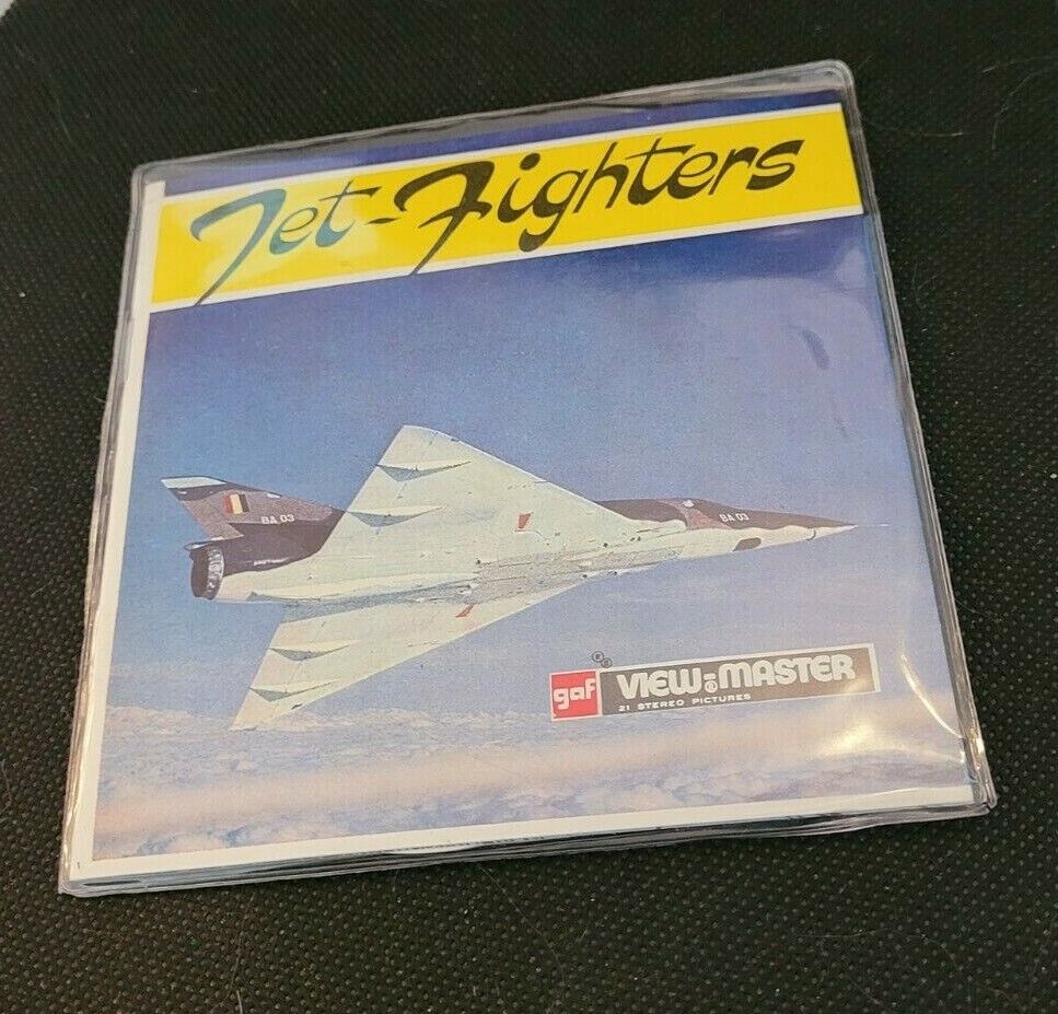 Sealed Gaf D114 E Jet Fighters in English view-master Reels Packet