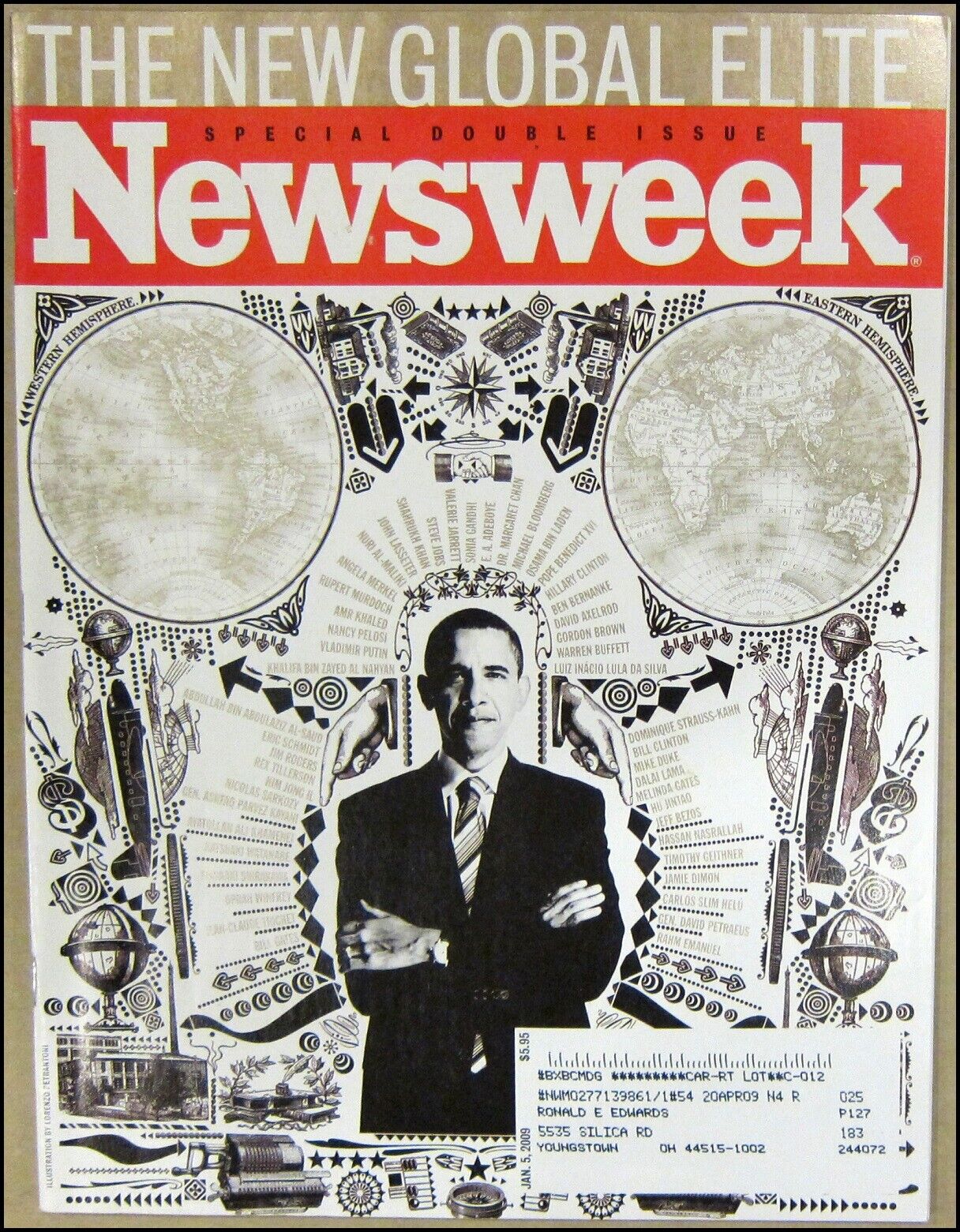1/5/2009 Newsweek Magazine President Barack Obama Special Double Issue