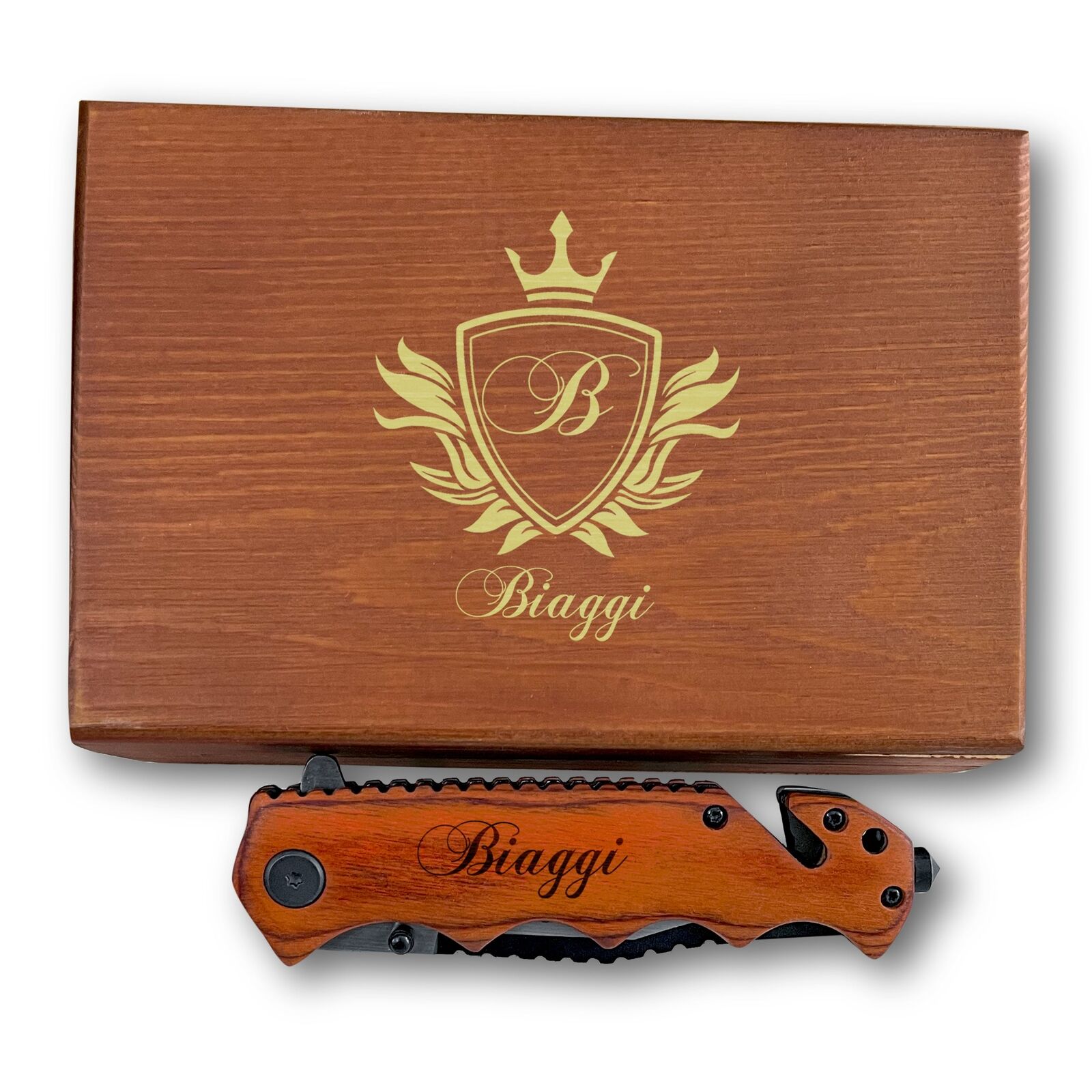 Personalized Knife, Best Multi-Purpose Knife, Etched Knife For Hiking with Engra