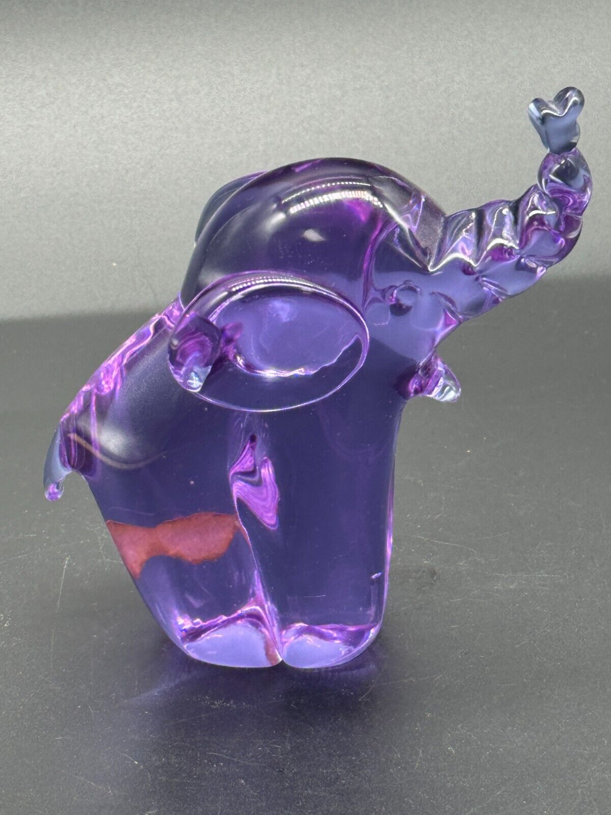 Elephant Handmade Glass - Swedish Vintage -RM Ronneby Figurine