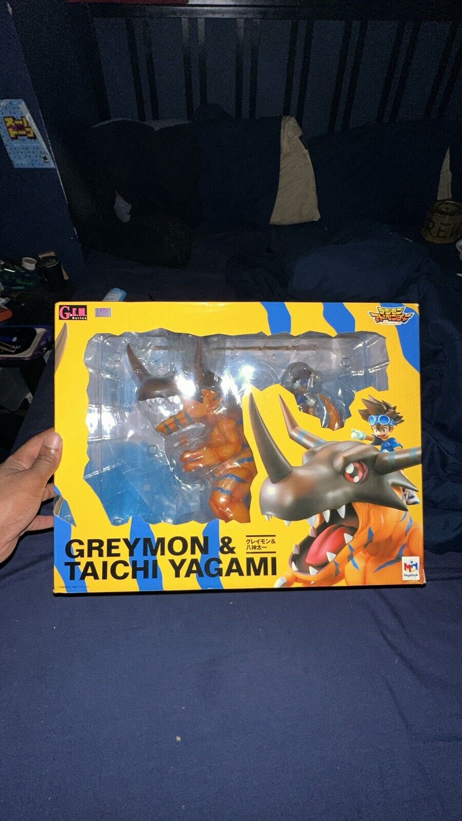 G.E.M. Digimon Adventure Greymon & Taichi Yagami AUTHENTIC Figure Megahouse GEM