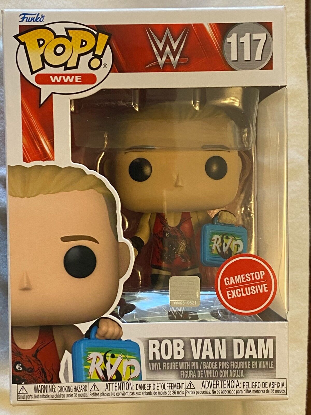 LOT of 36 - Funko Pop WWE Rob Van Dam Figure w/Briefcase, Exclusive # 117