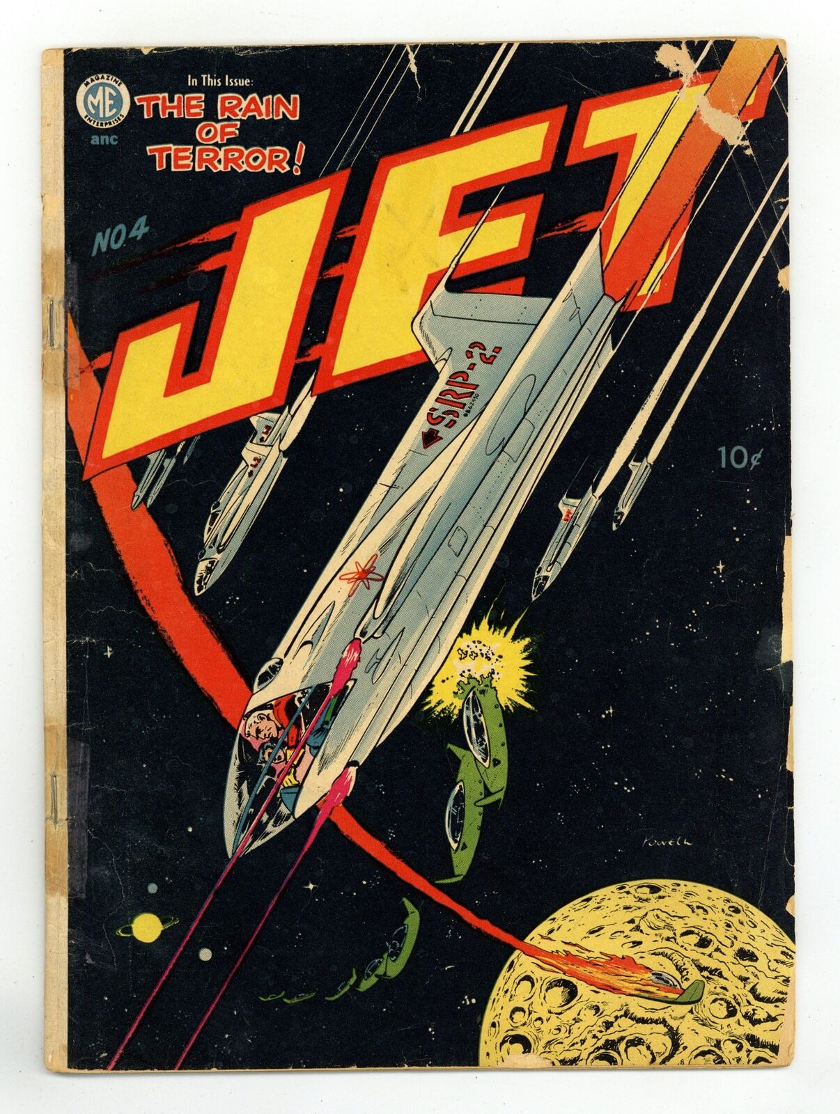 Jet Powers #4 GD+ 2.5 RESTORED 1951