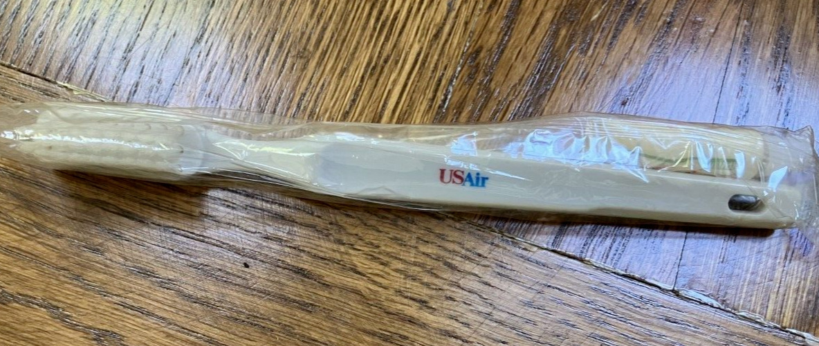 Rare USAir Old Logo Travel Toothbrush and Paste Sealed
