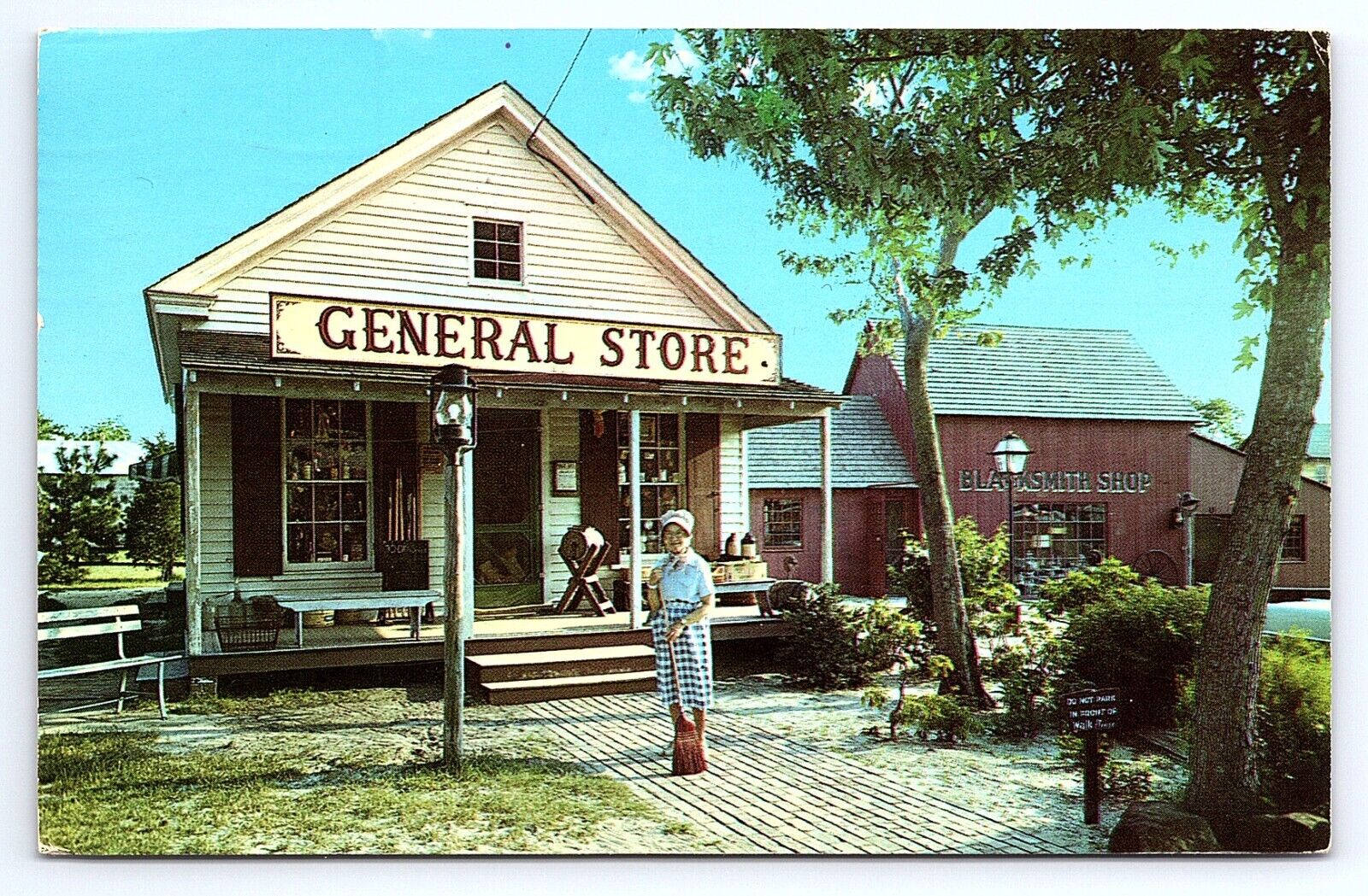 Postcard Absecon NJ Historic Smithville Inn General Store