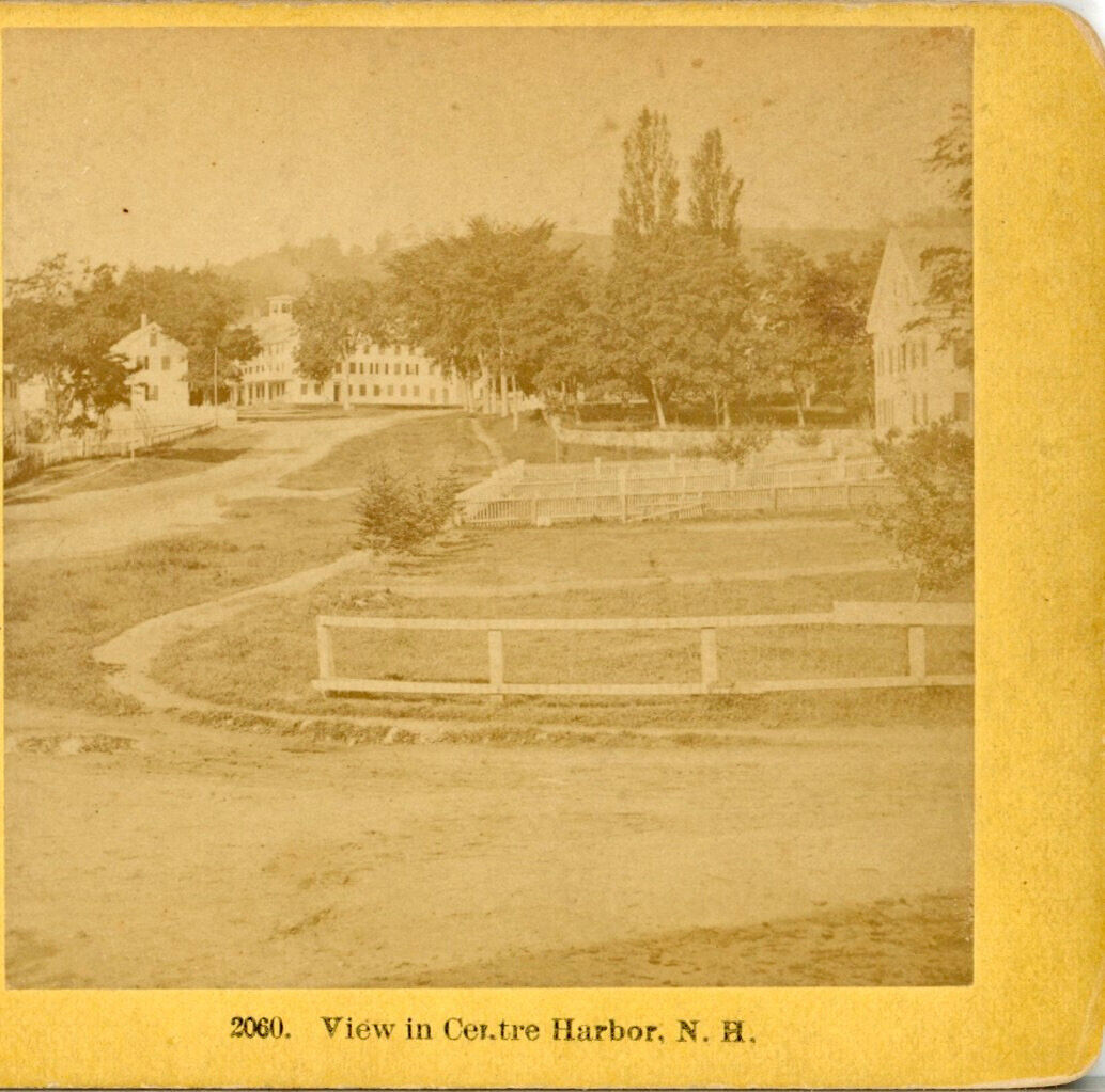NEW HAMPSHIRE, View In Centre Harbor, N.H.--Kilburn Stereoview L68