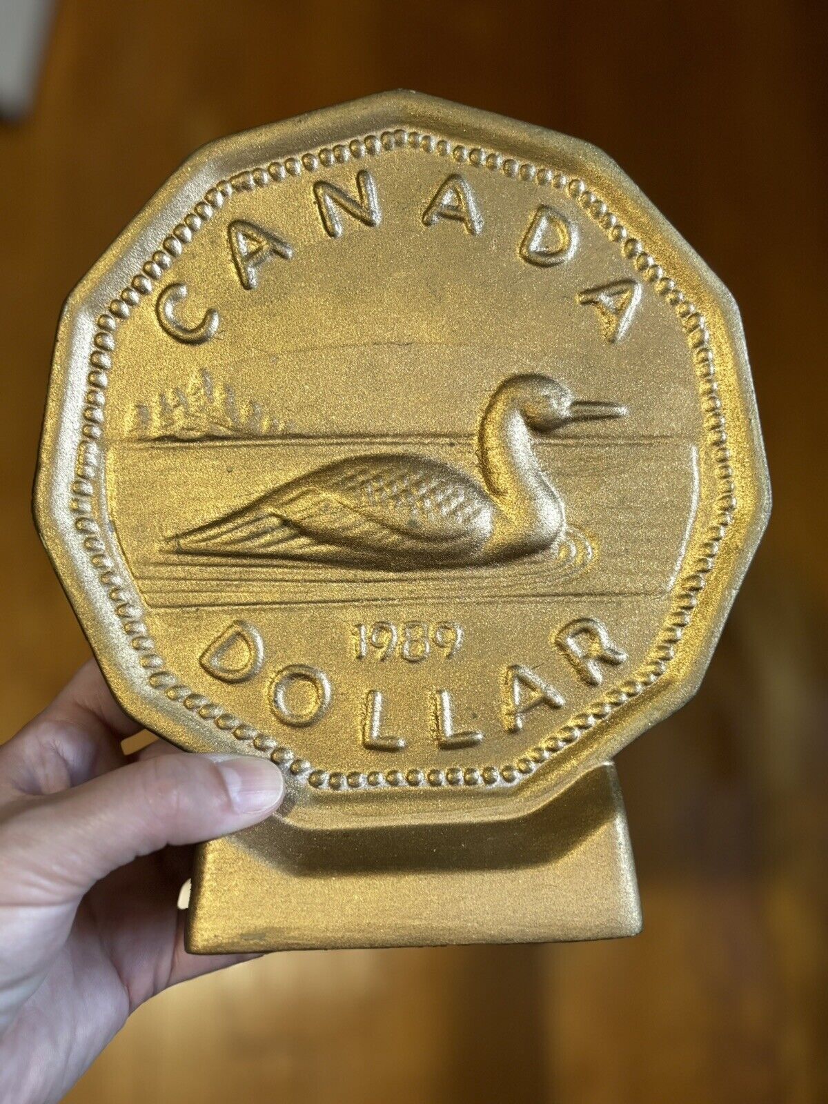 Vintage Canadian Dollar “Looney Coin” Bank