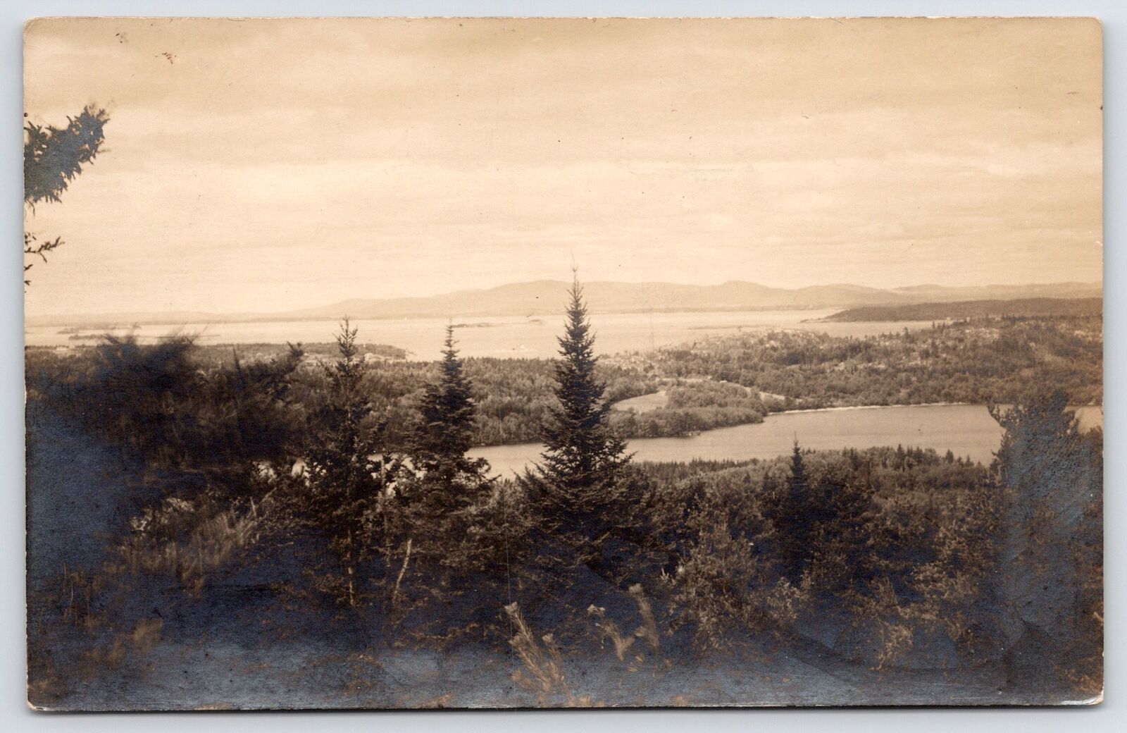 Sargentville Maine~Country is Lovely~Billings Cove & Eggemoggin Reach~1912 RPPC
