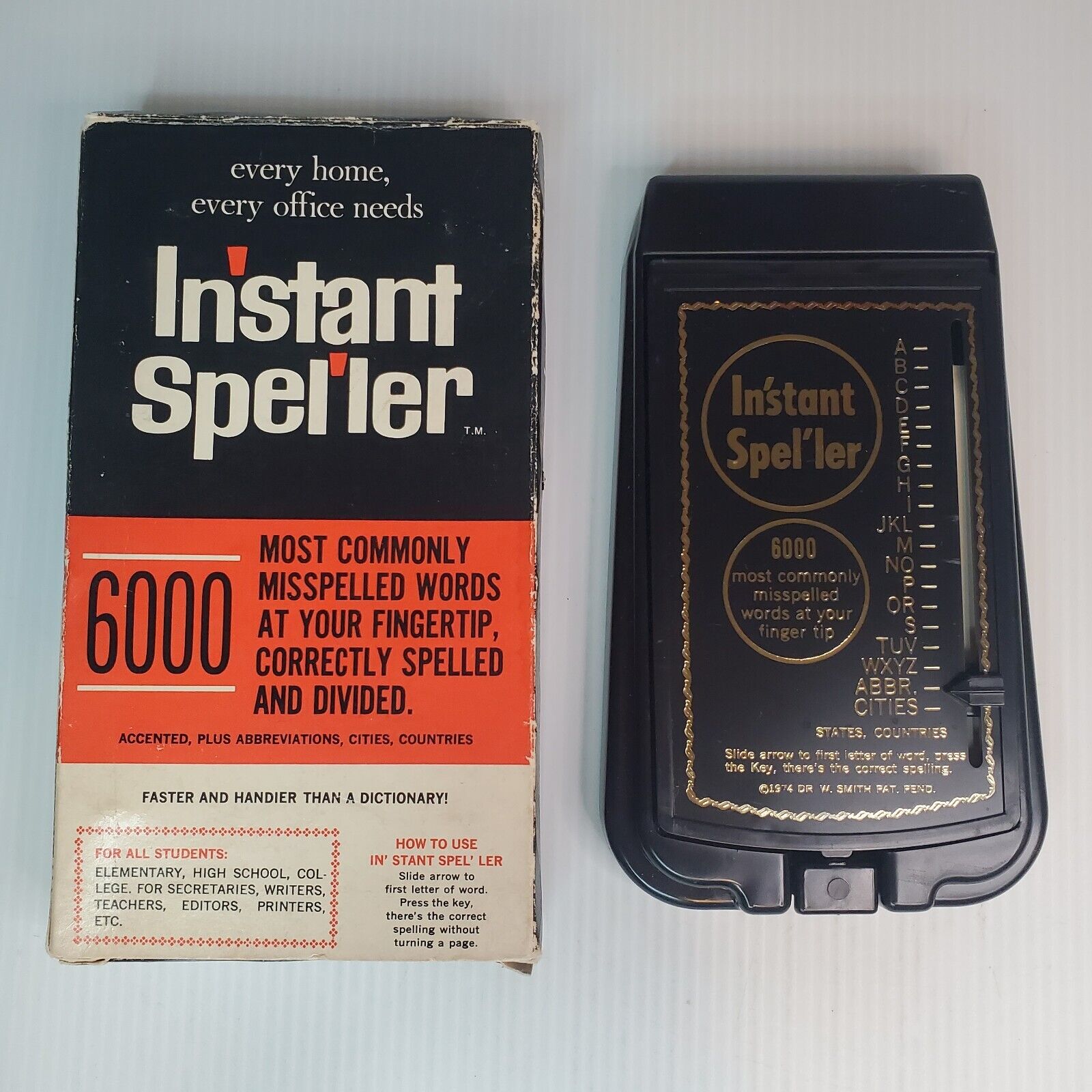 Vintage 1974 Instant Speller Smith Mercantile Company With Original Box WORKS