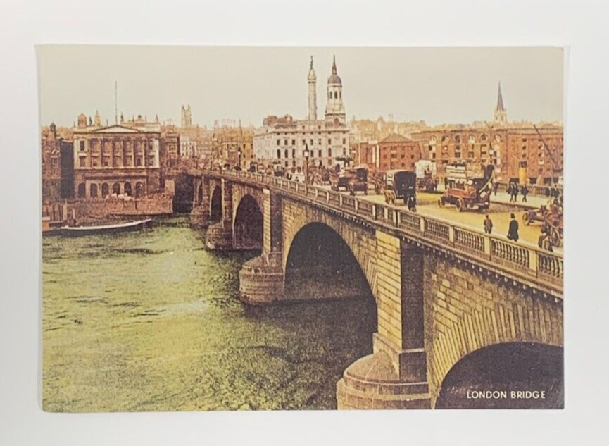 London Bridge England Postcard Reprint from 1914 by J. Salmon Unposted