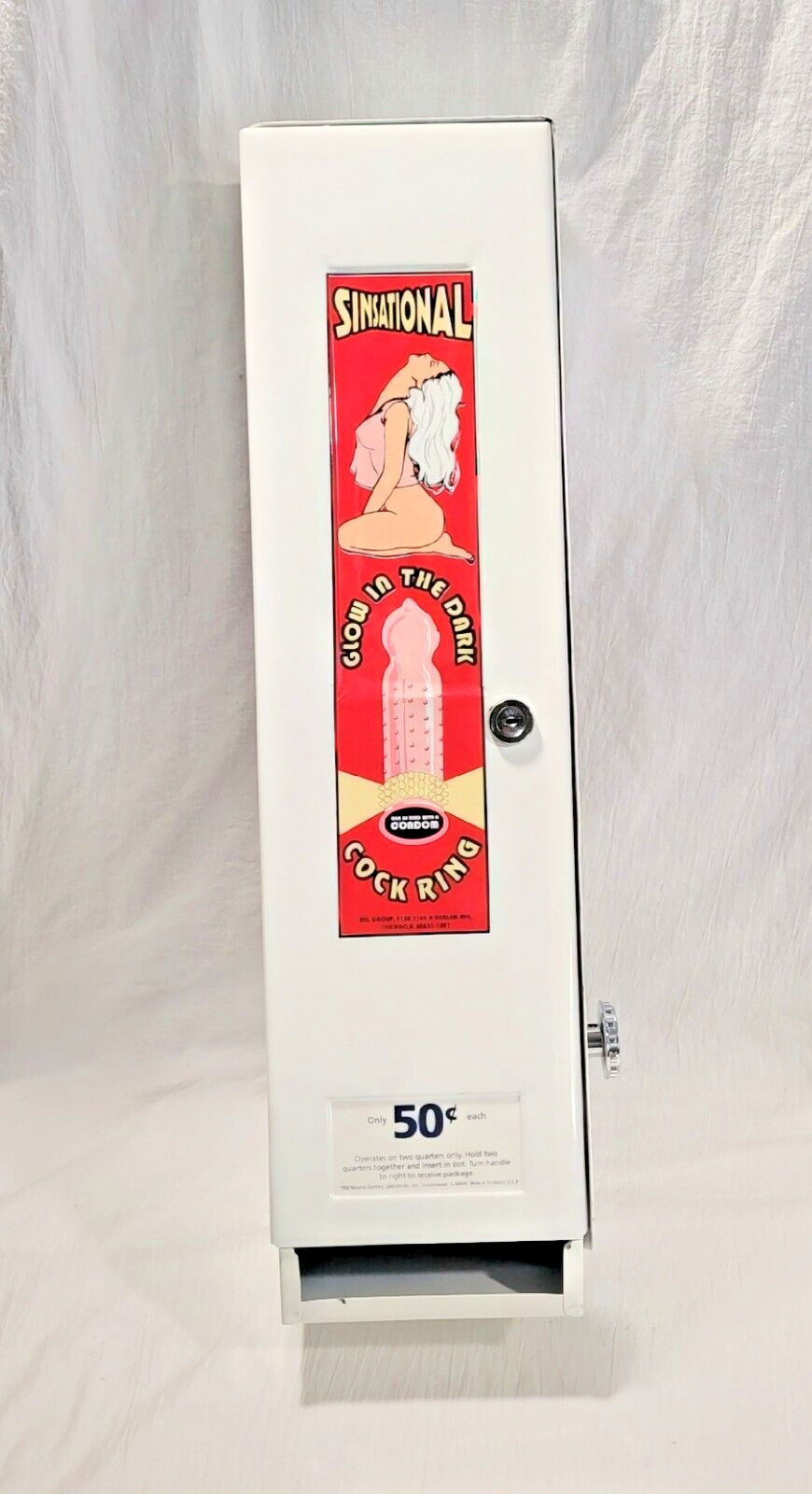 1980s RETRO Condom Novelty Machine BRAND NEW Old Stock MANCAVE Route 66 SEXY