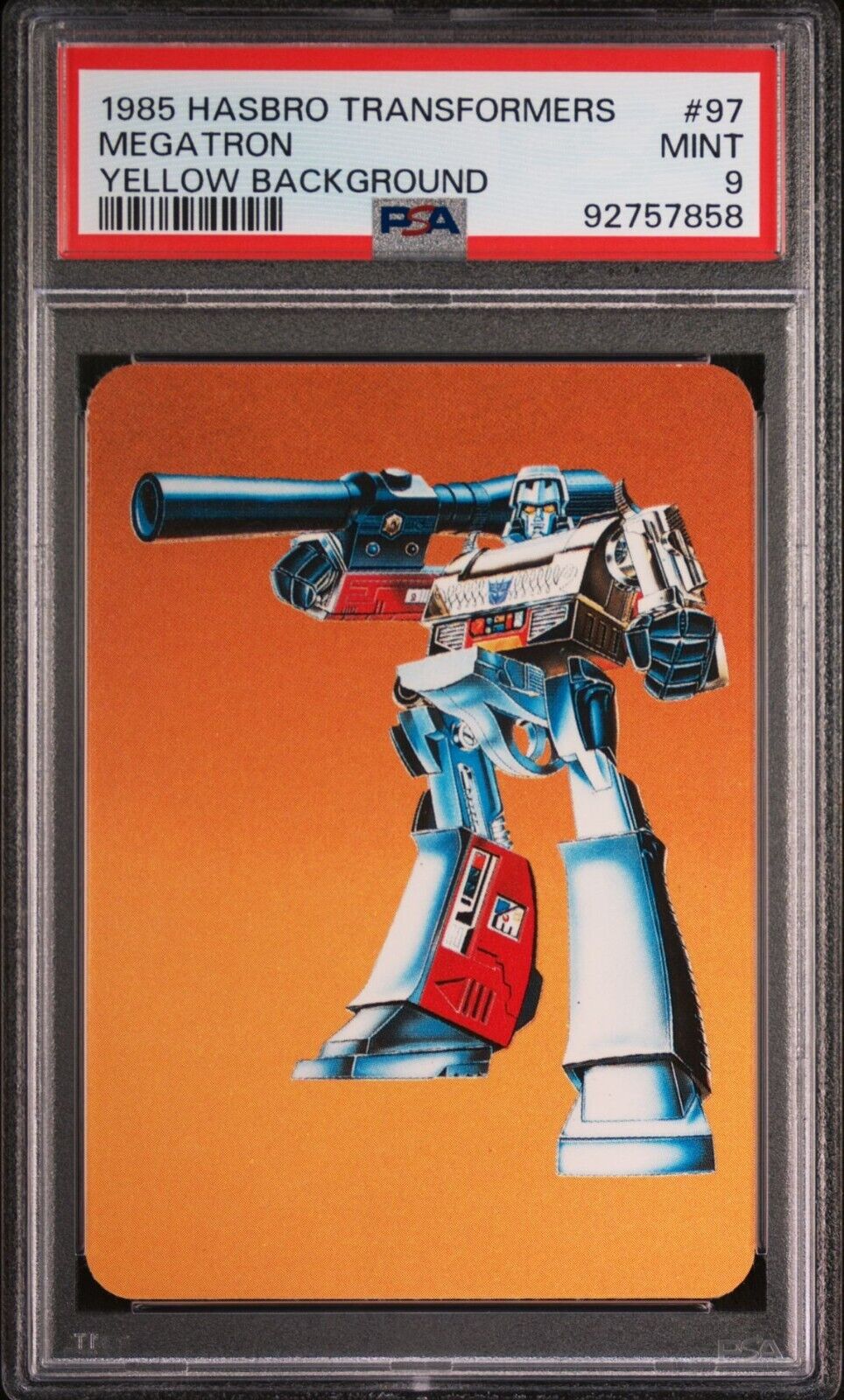 1985 Hasbro Transformers #97 Megatron PSA 9