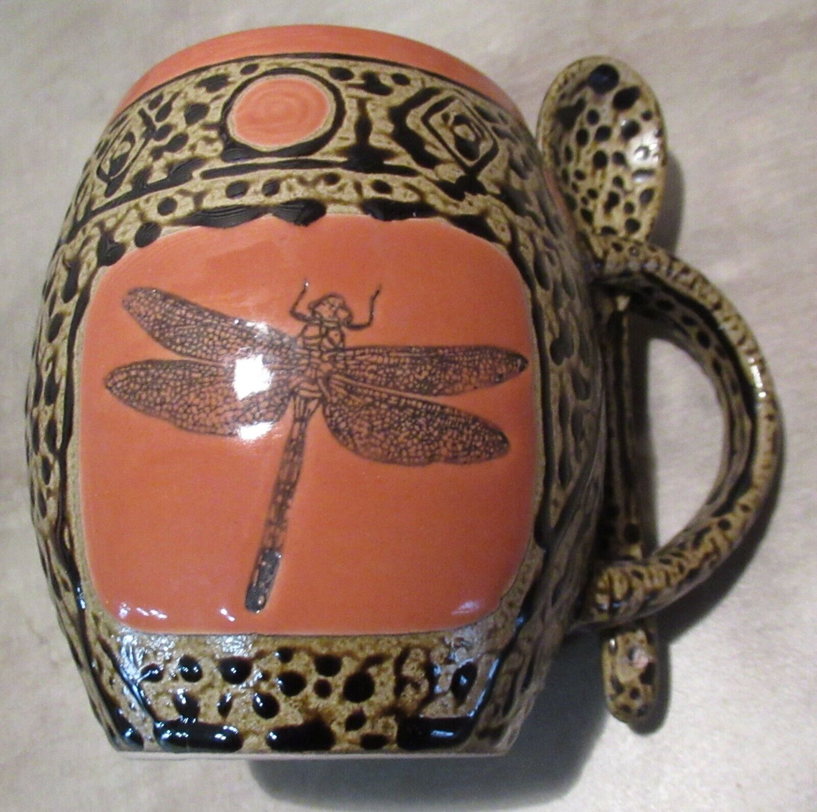 ALWAYS AZUL Dragonfly Mug w/ Matching Spoon VILLA GROVE, COLORADO
