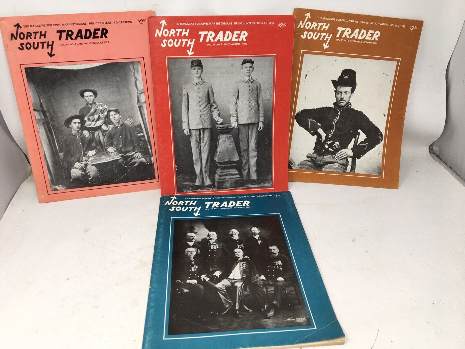 North South Trader civil war Magazine Lot Of 4 1982  Magazines