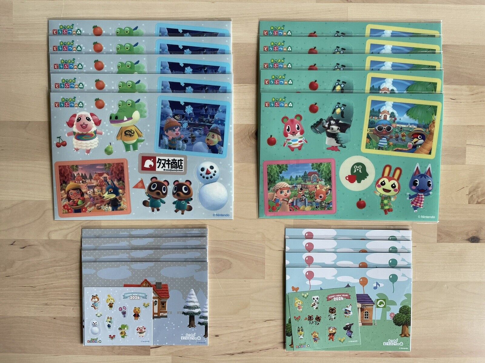 Animal Crossing New Horizons Seasons Sticker Lot Spring Summer Fall Winter NEW