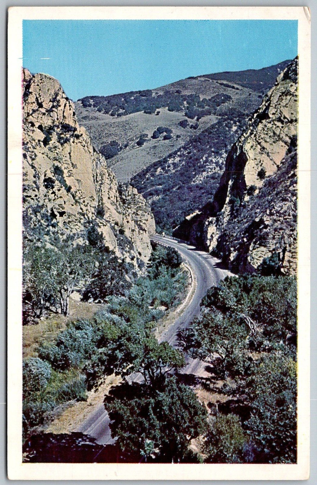 Gaviota Pass California 1950s Postcard US Highway 101