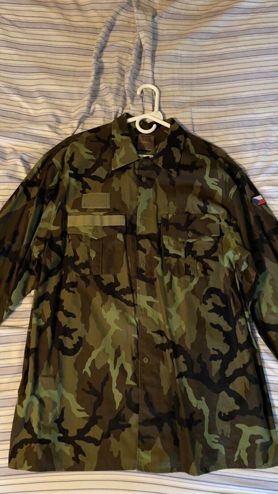 Czech Army Vz 95 Leaf Dress Shirt Large Regular (182/43-44)
