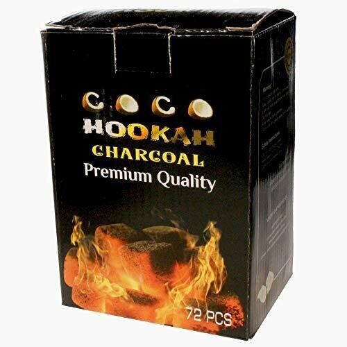 Coco Hookah Premium Natural Charcoal (72 Pieces)