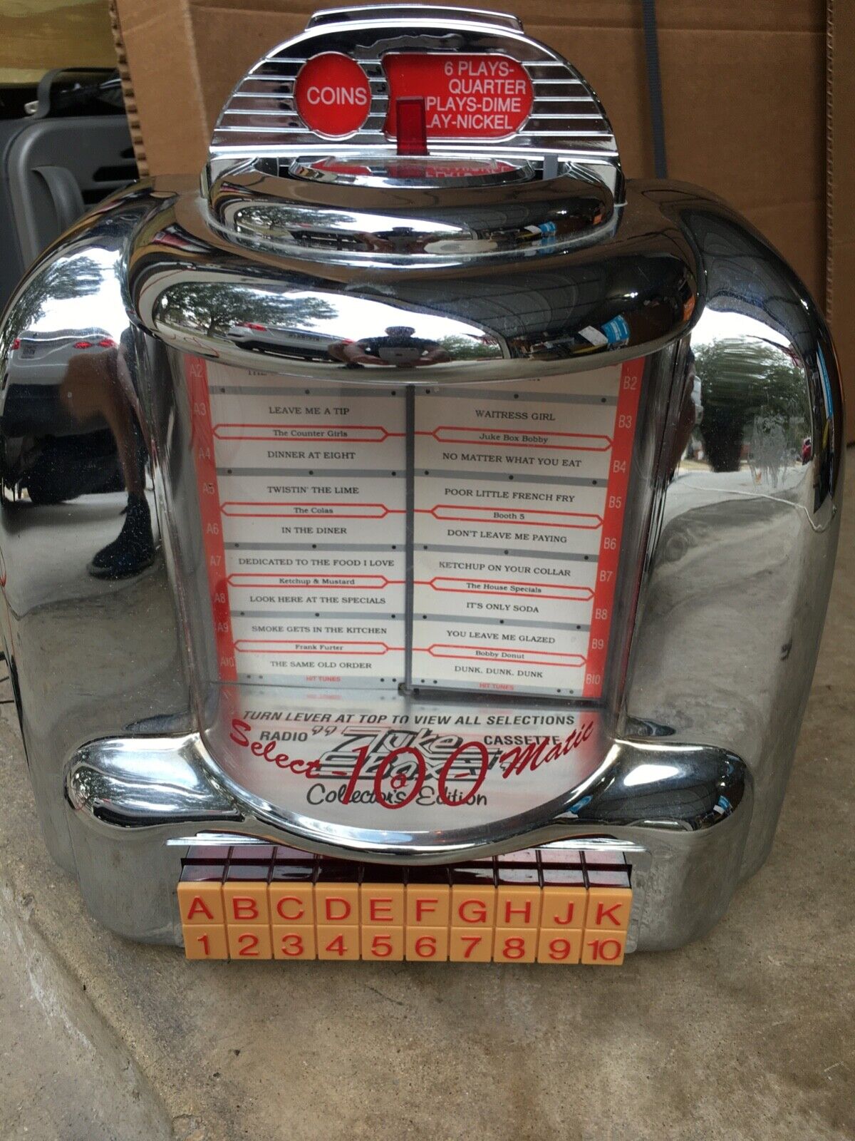 Vintage Select O Matic Jukebox Spirit Of St. Louis AM/FM Radio Cassette