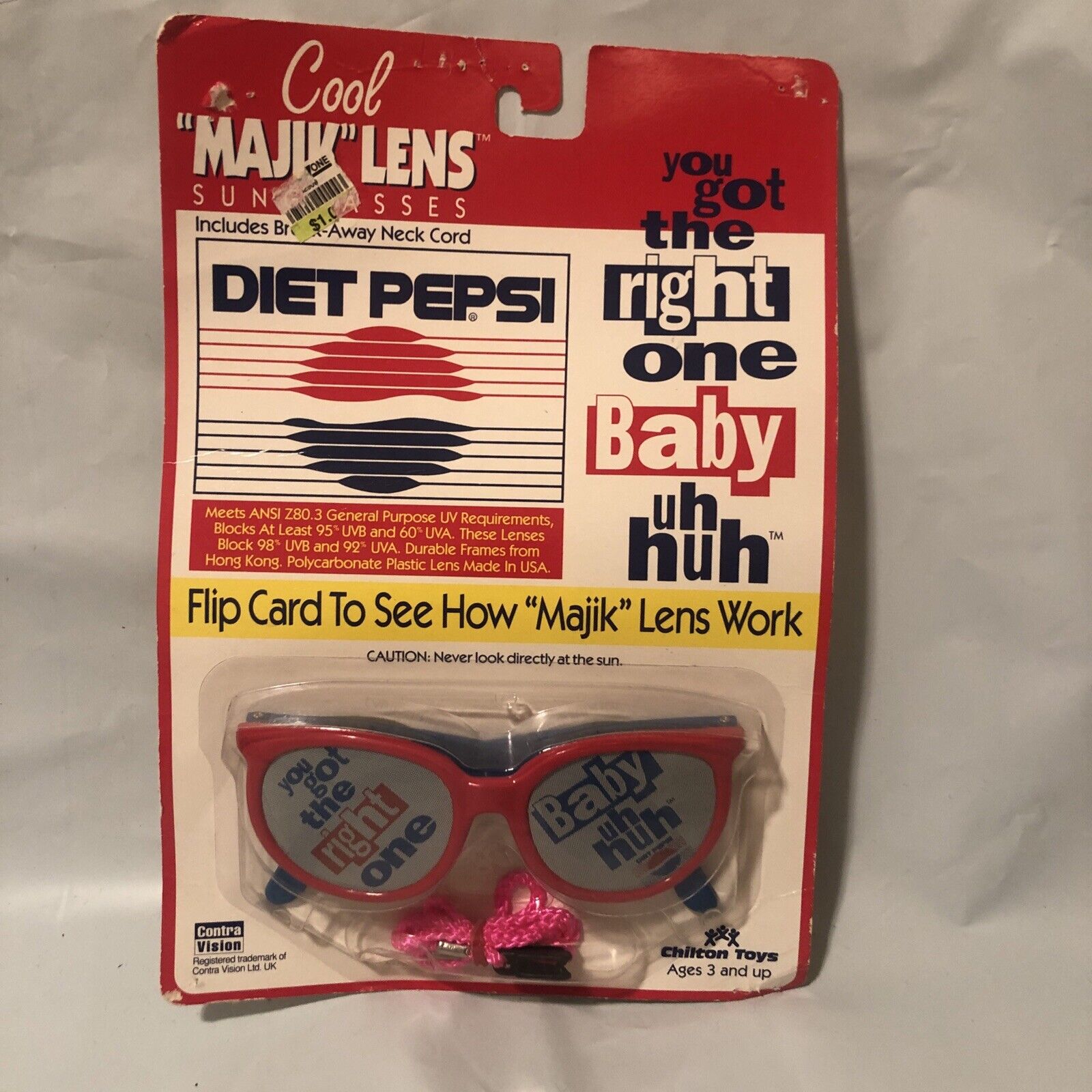 Diet Pepsi Cool MAJIK Lens Sunglasses Chilton Toys