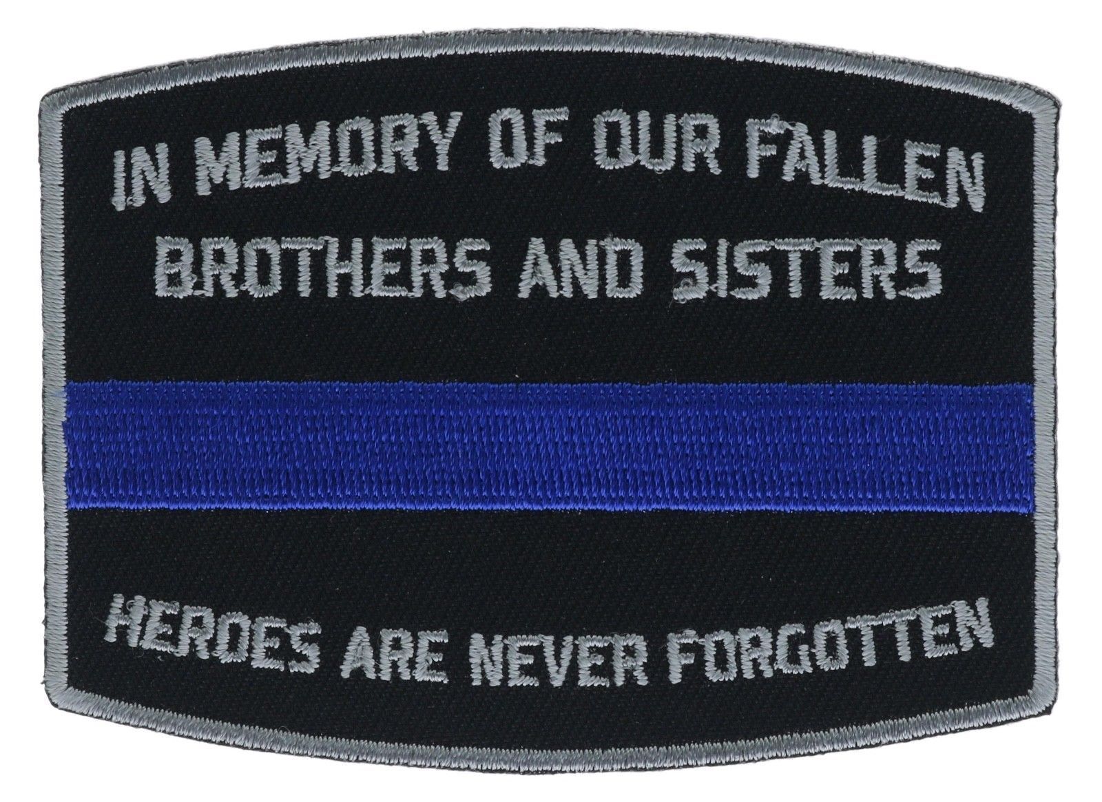 Blue Line Fallen Brothers Sisters 3.5 inch Embroidered Hat Shoulder Patch F2D12L