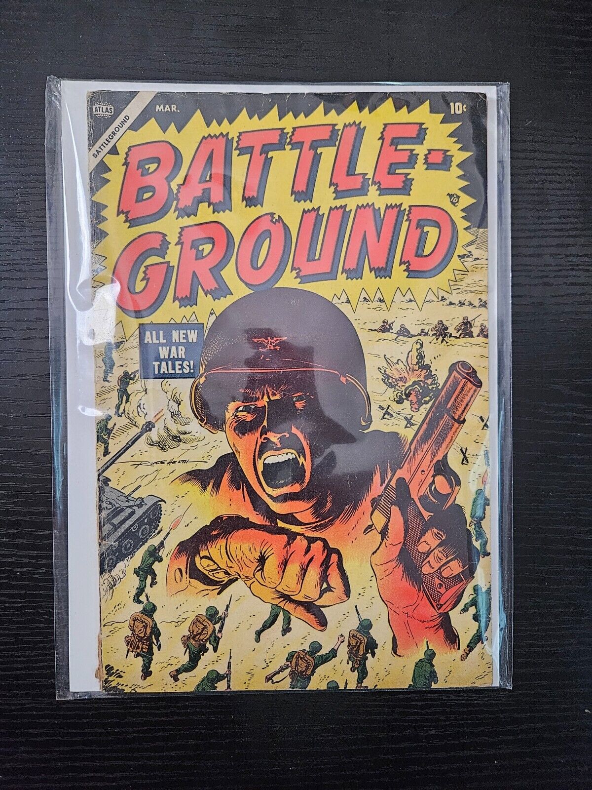 Battle Ground #4 - Atlas War Commie Death Trap Pillbox Stonewall Russ Heath 1955