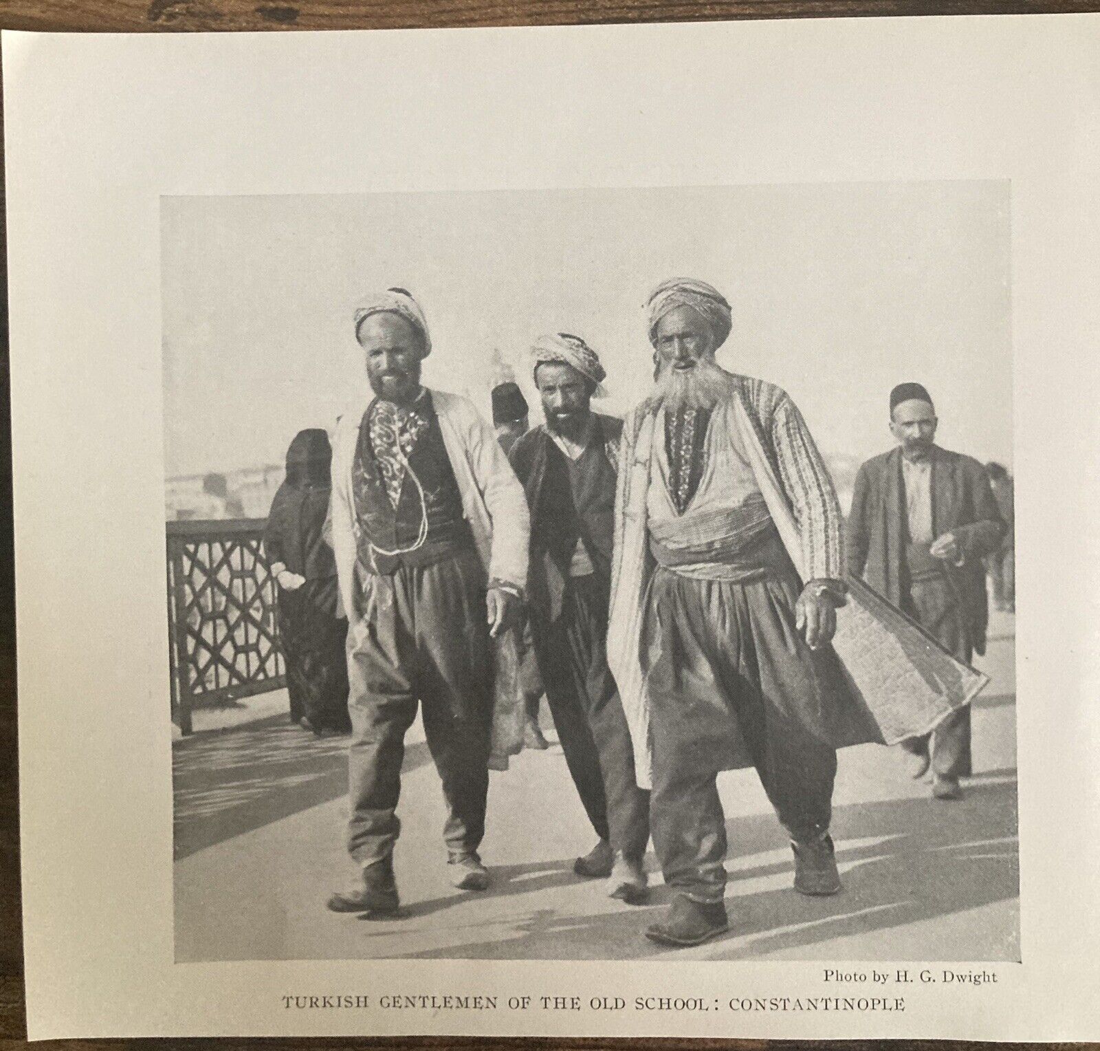 Book Clipping Photo Turkish Gentleman 1915 Constantinople 1915 Fashion History