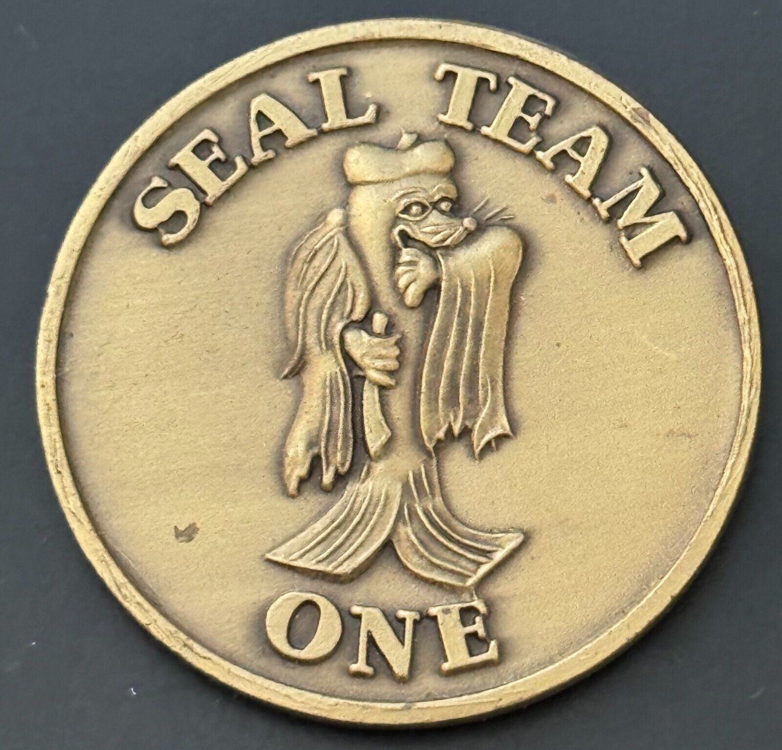 Seal Team One Naval Special Warfare Navy Challenge Coin Medal