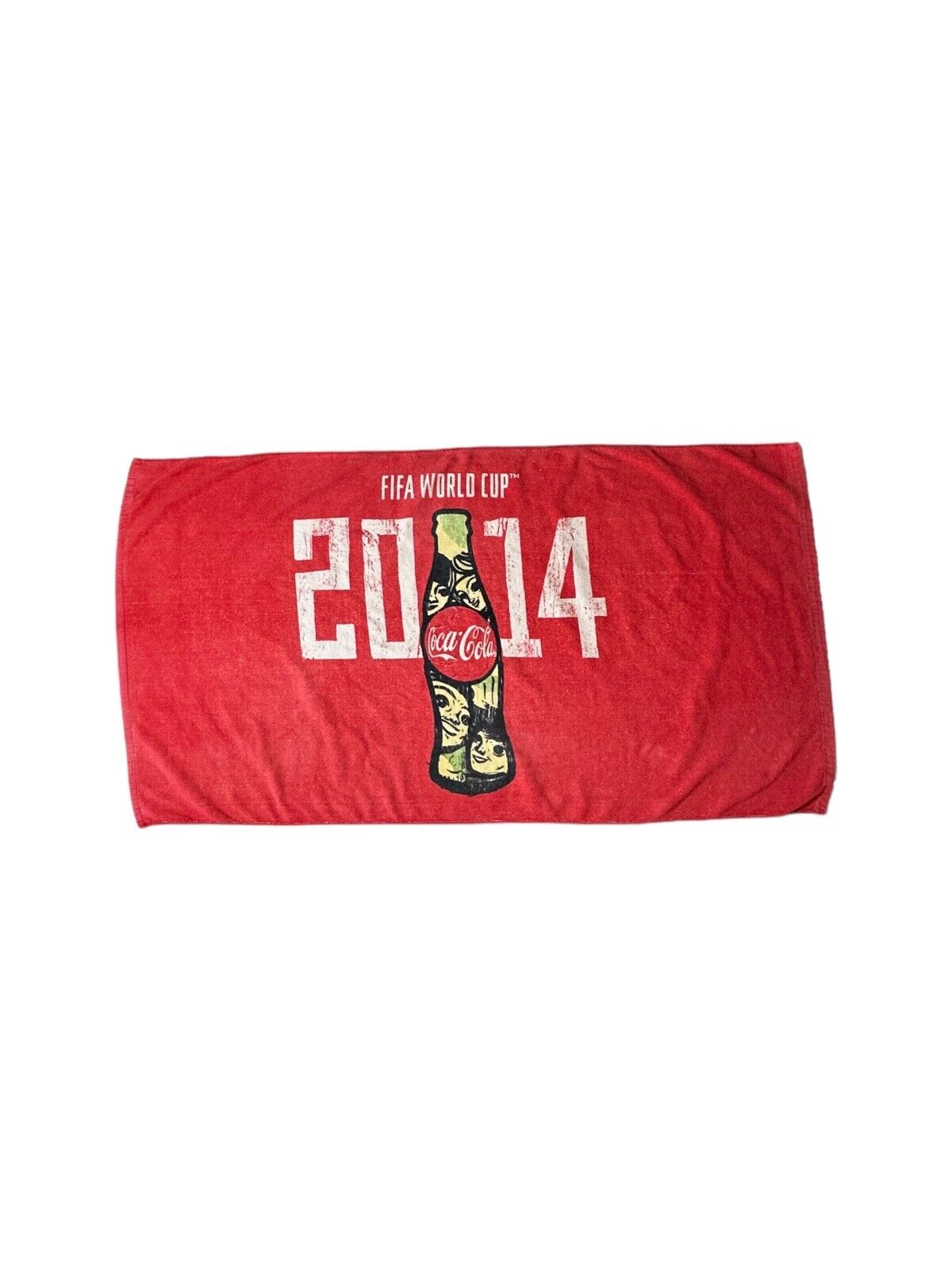 2014 FIFA World Cup 30x55 beach towel Coca-Cola Brazil rare soccer gem