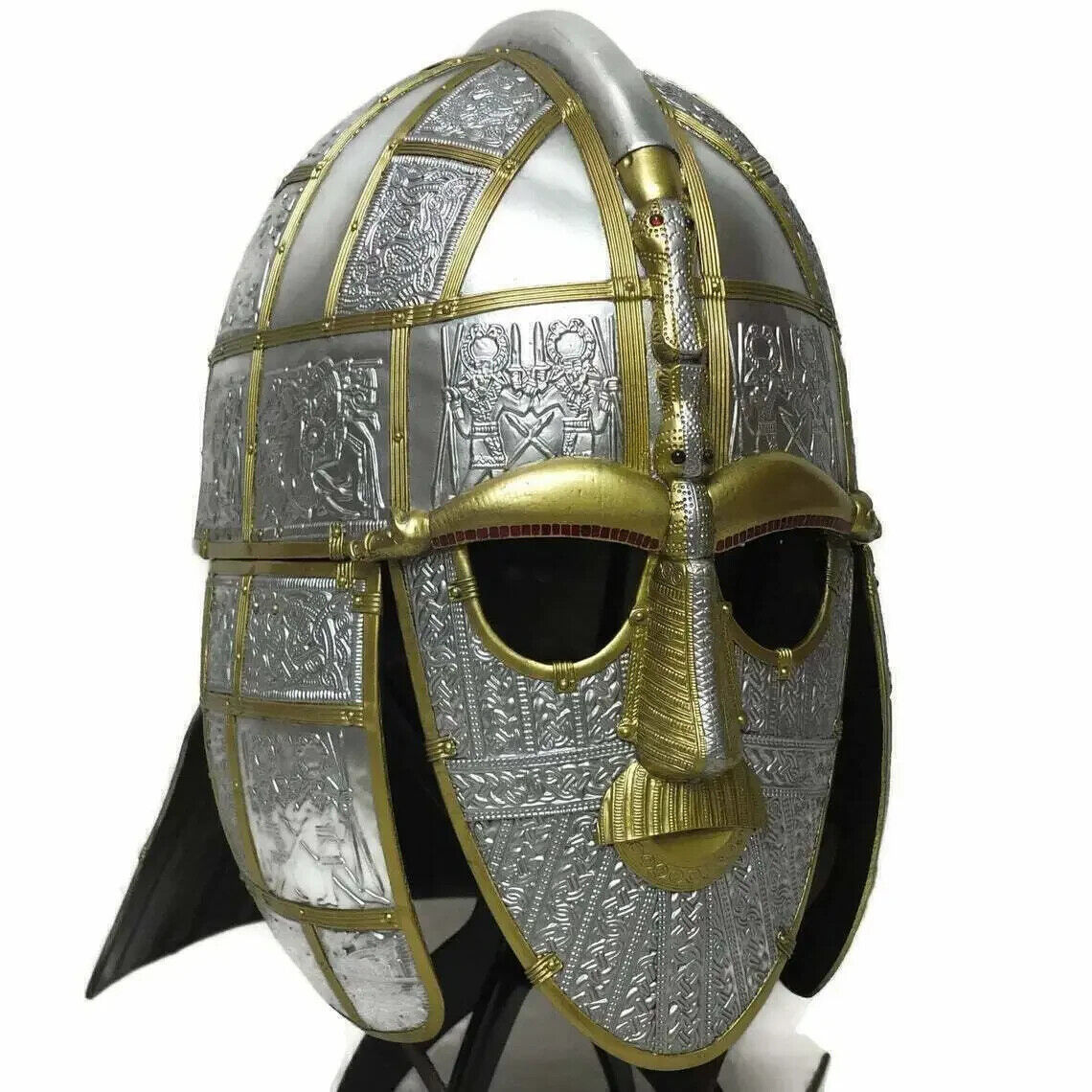 Halloween Viking Sutton hoo helmet 7th Century Anglo Saxon Pre Viking helmet