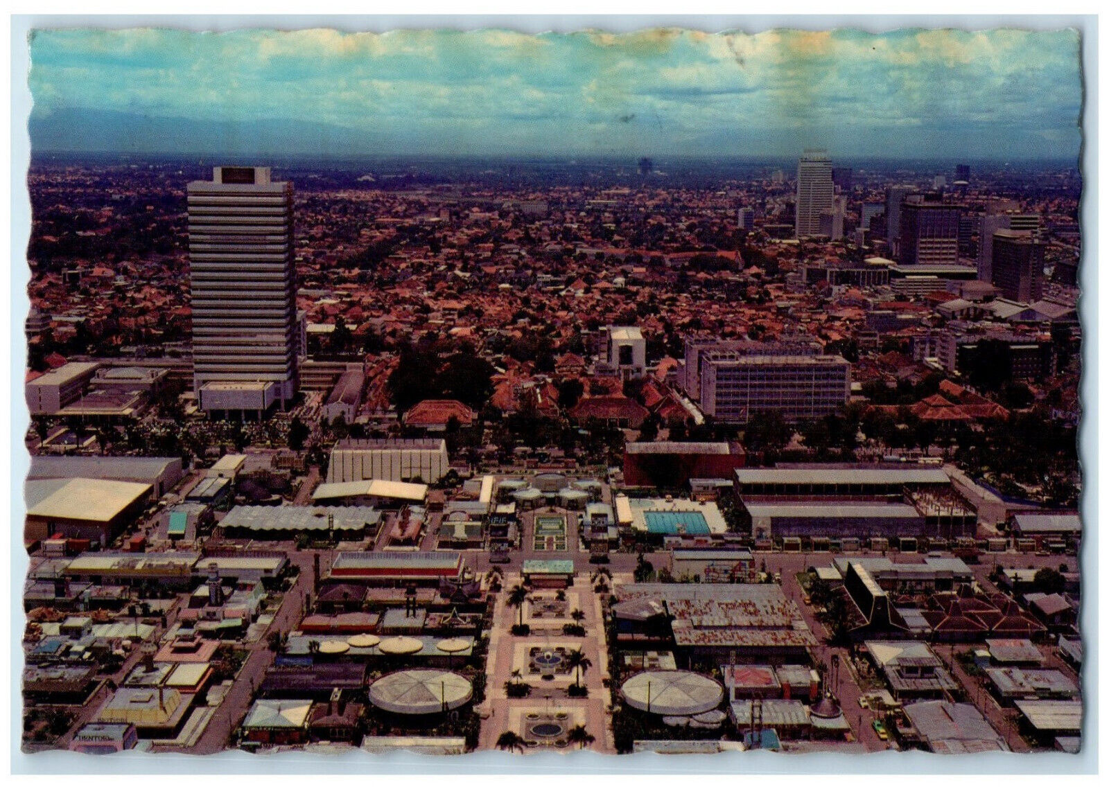 1995 Site of Jakarta Fair and Municipality Building Jakarta Indonesia Postcard
