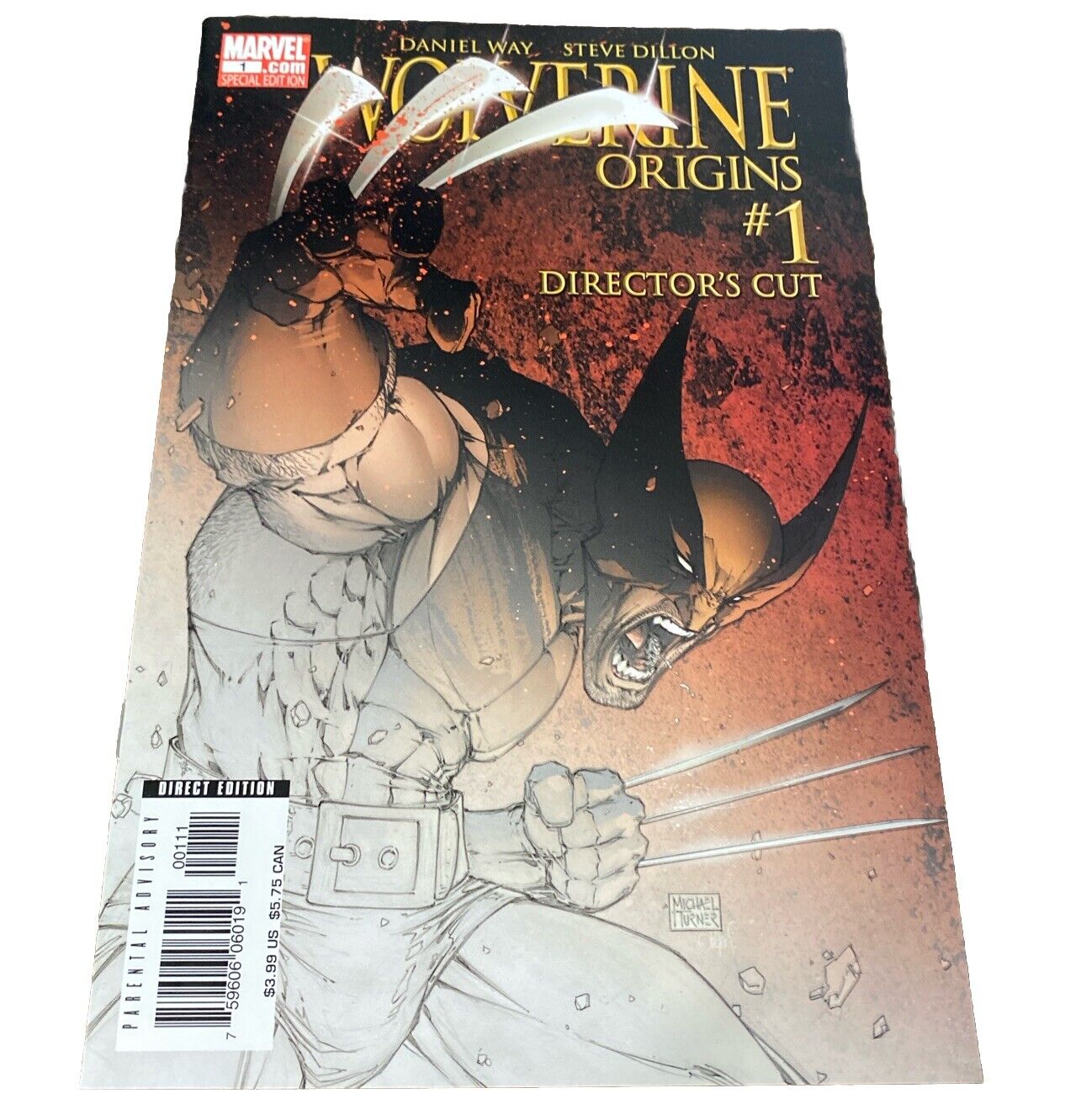 WOLVERINE Origins #1 Director\'s Cut Variant cover D (2006 Marvel) Michael Turner