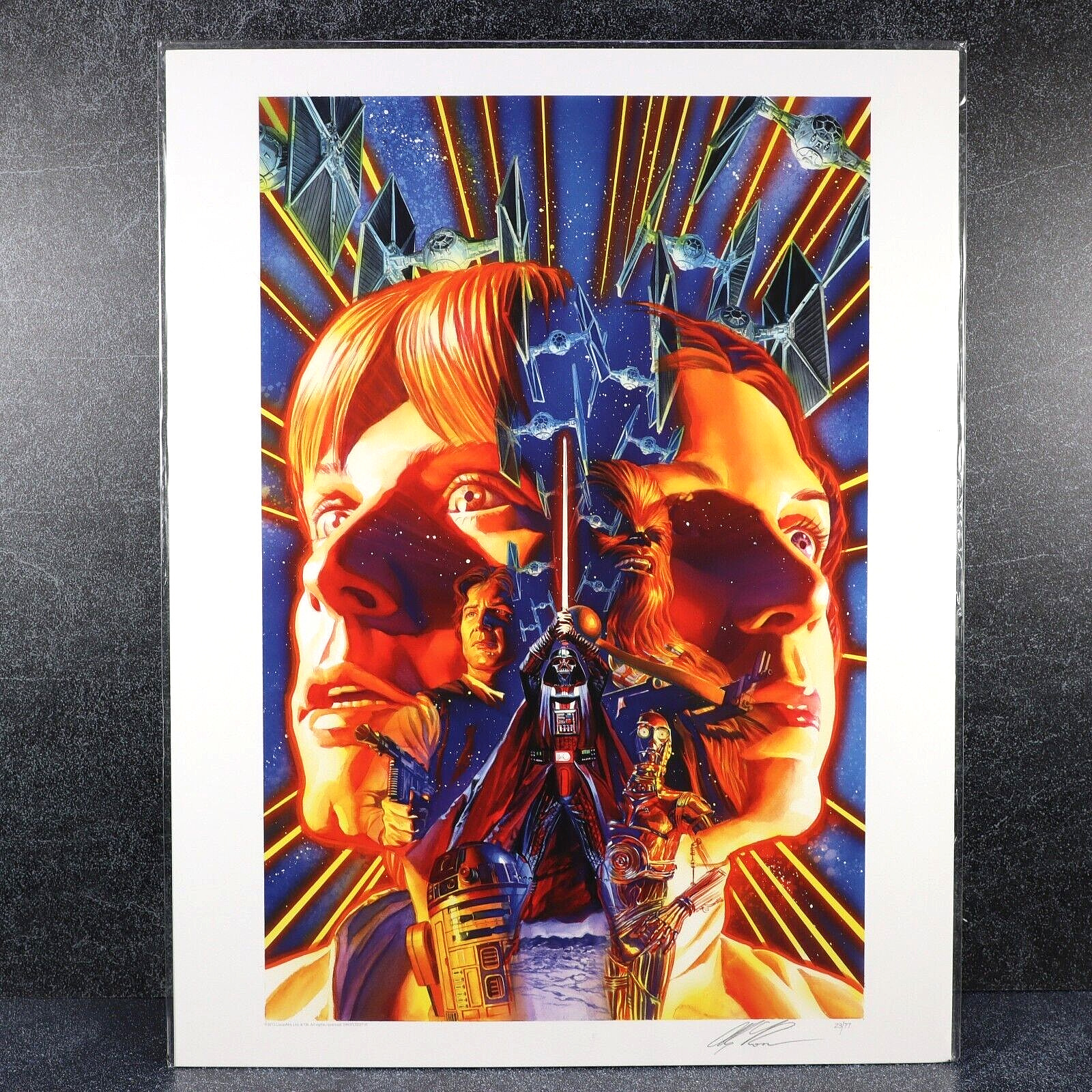 Star Wars #1 Alex Ross Art Hand Signed LE 23/77 Acme Archives Giclee 2013 Sealed