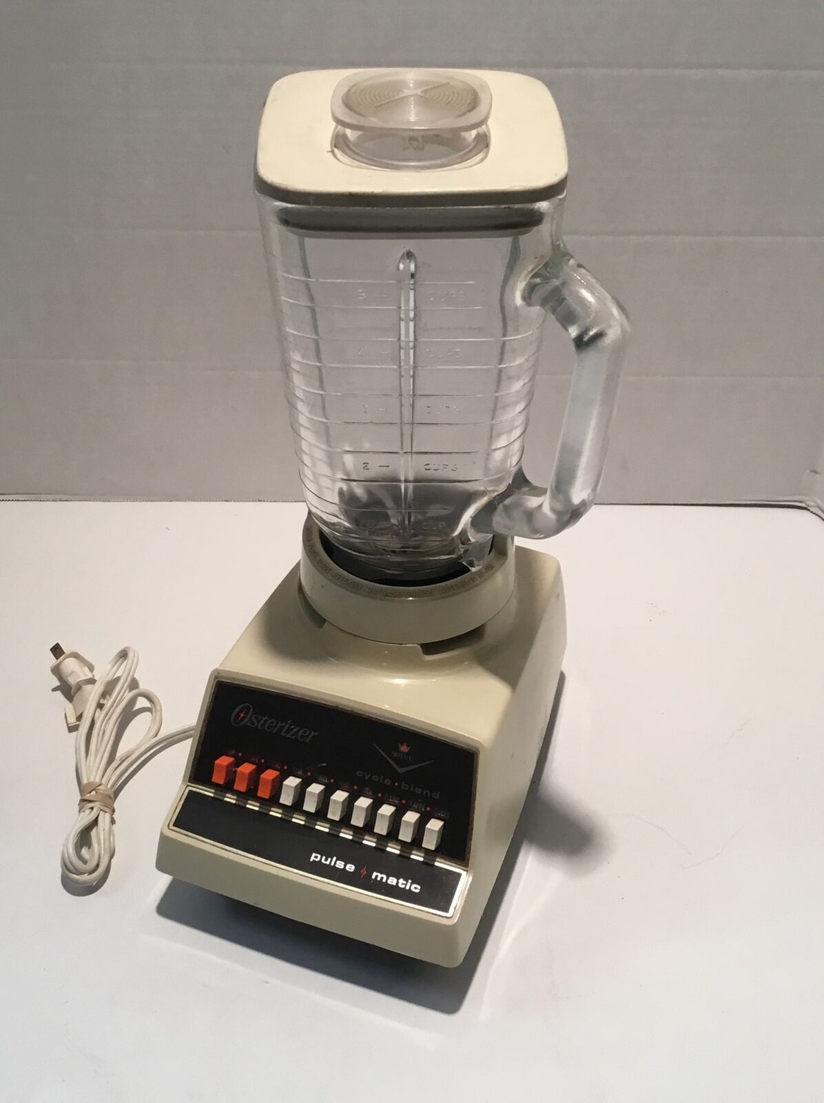 Vintage Osterizer 10 Cycle Blend Pulse Matic Imperial Blender Retro Tested