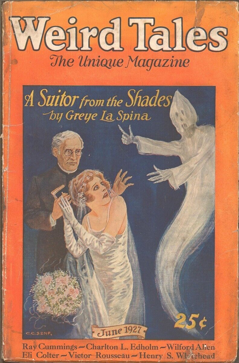 Weird Tales 1927 June.  Pulp