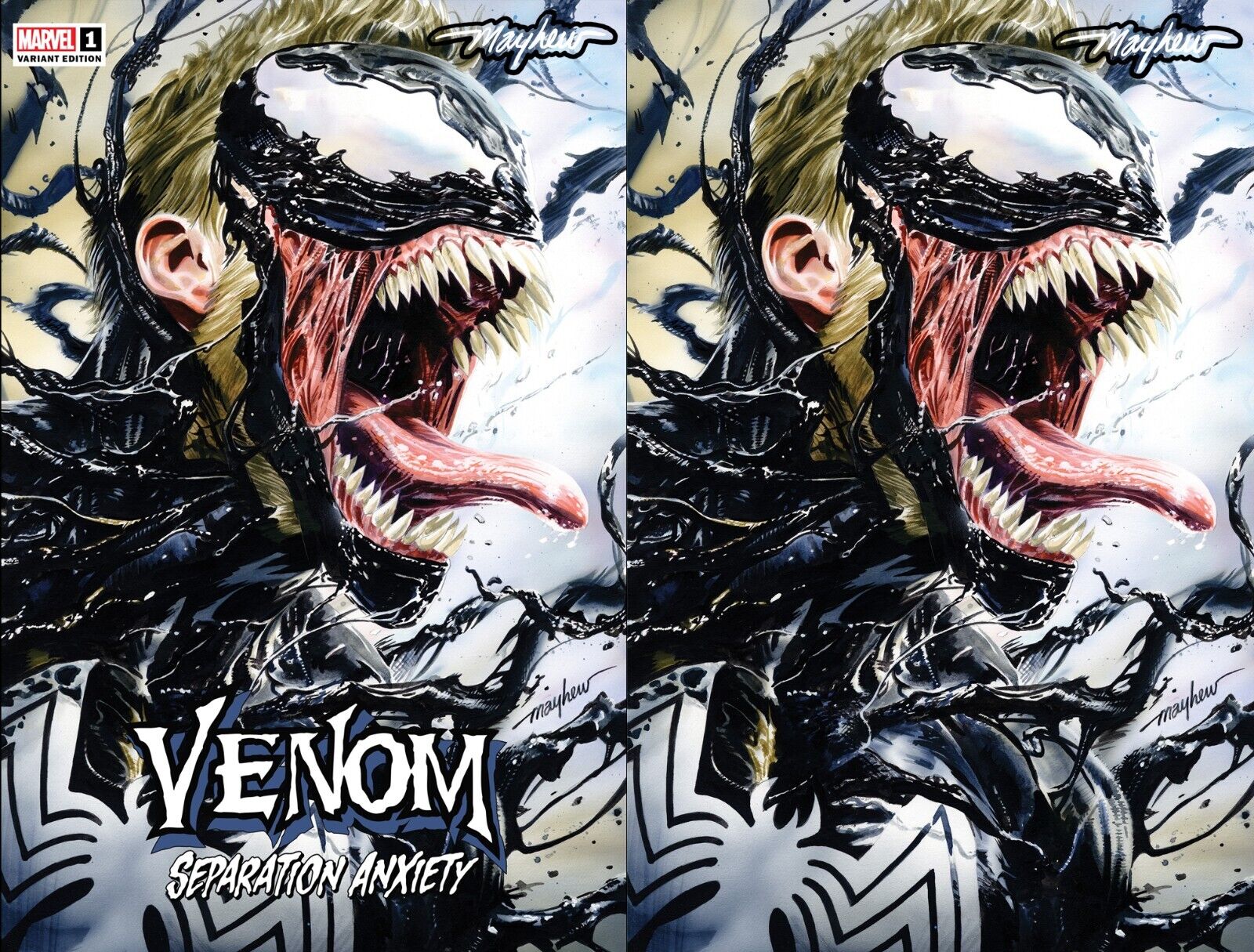 VENOM: SEPARATION ANXIETY #1 (2024) Mike Mayhew Studio Variant Cover A & B Glow
