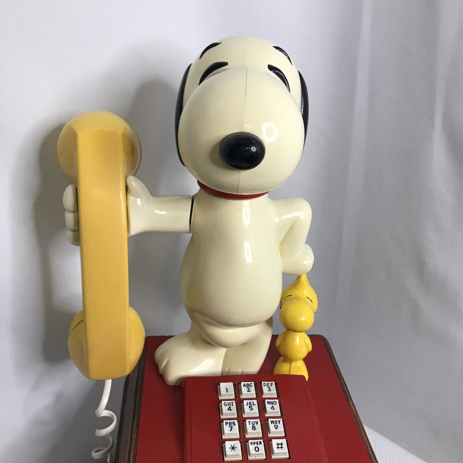 Snoopy & Woodstock Touch Tone Landline Phone Vintage 1976 Tested NO Ringer