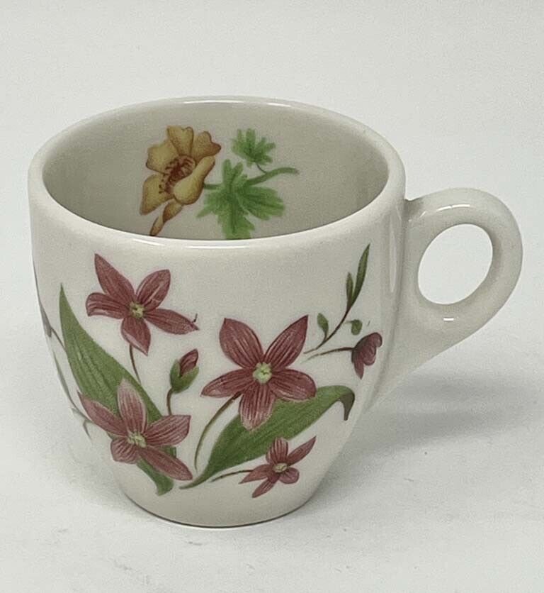 GREAT NORTHERN RY MOUNTAINS & FLOWERS DEMITASSE CUP