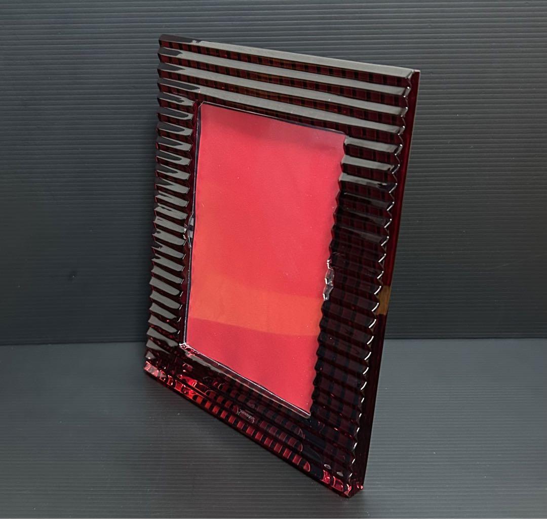 Baccarat Crystal Collection Eye Photo Frame 24 x 18.5cm Red