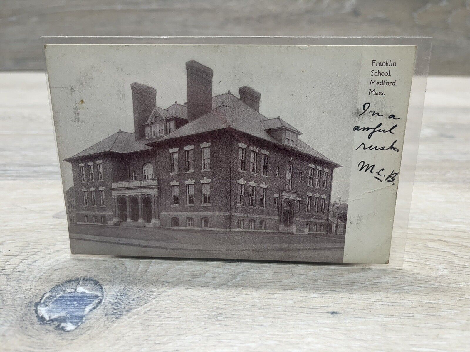 1906 Franklin School Medford Massachusetts MA Postcard