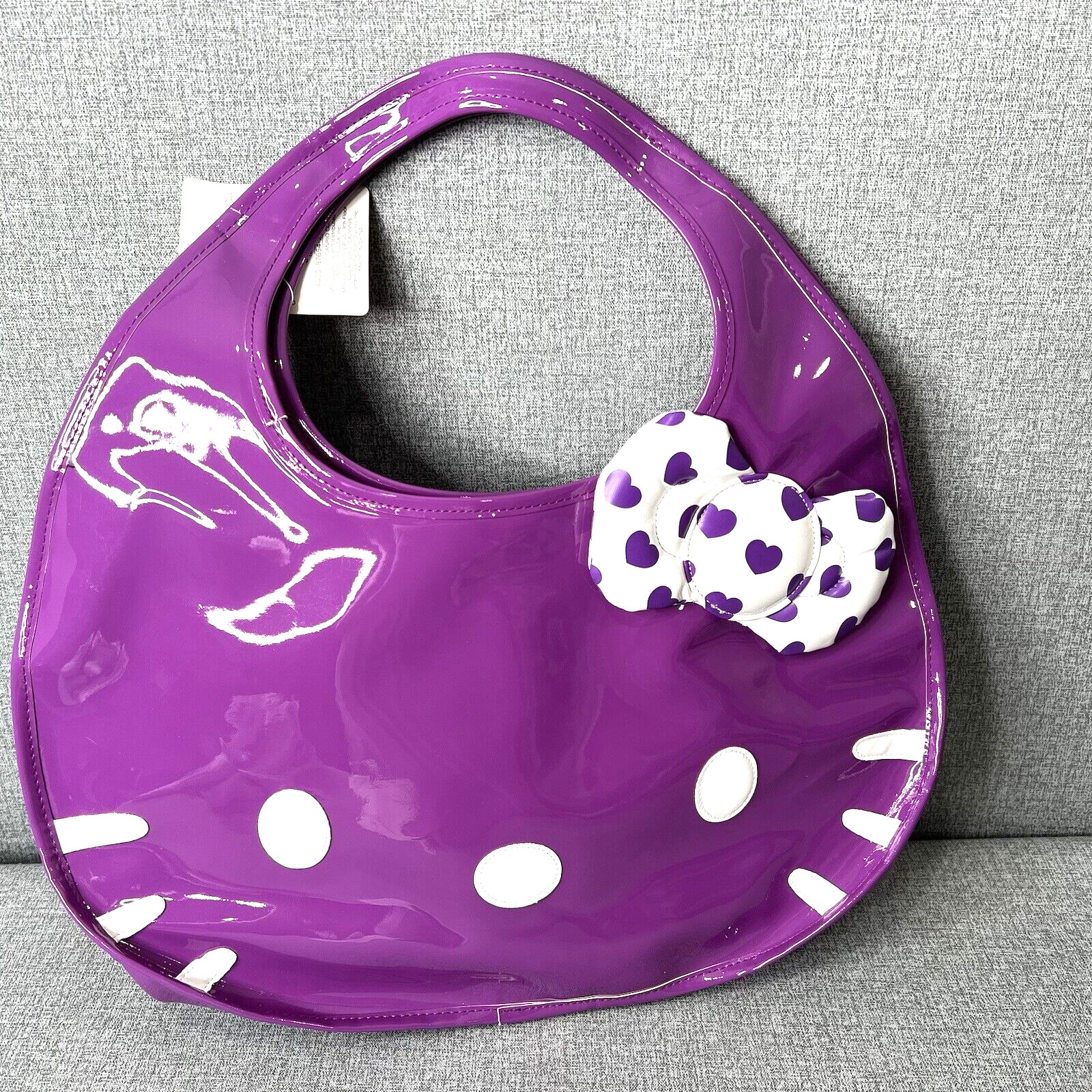 Sanrio Hello Kitty Bag 2011 Purple Hand Bag Purse Tote Rare New
