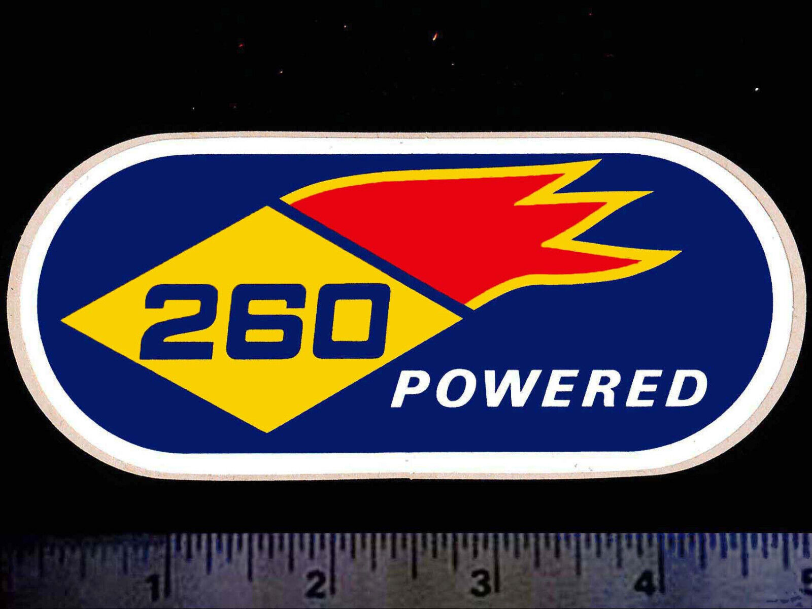 SUNOCO 260 Powered - Original Vintage 1960's 70’s Racing Decal/Sticker