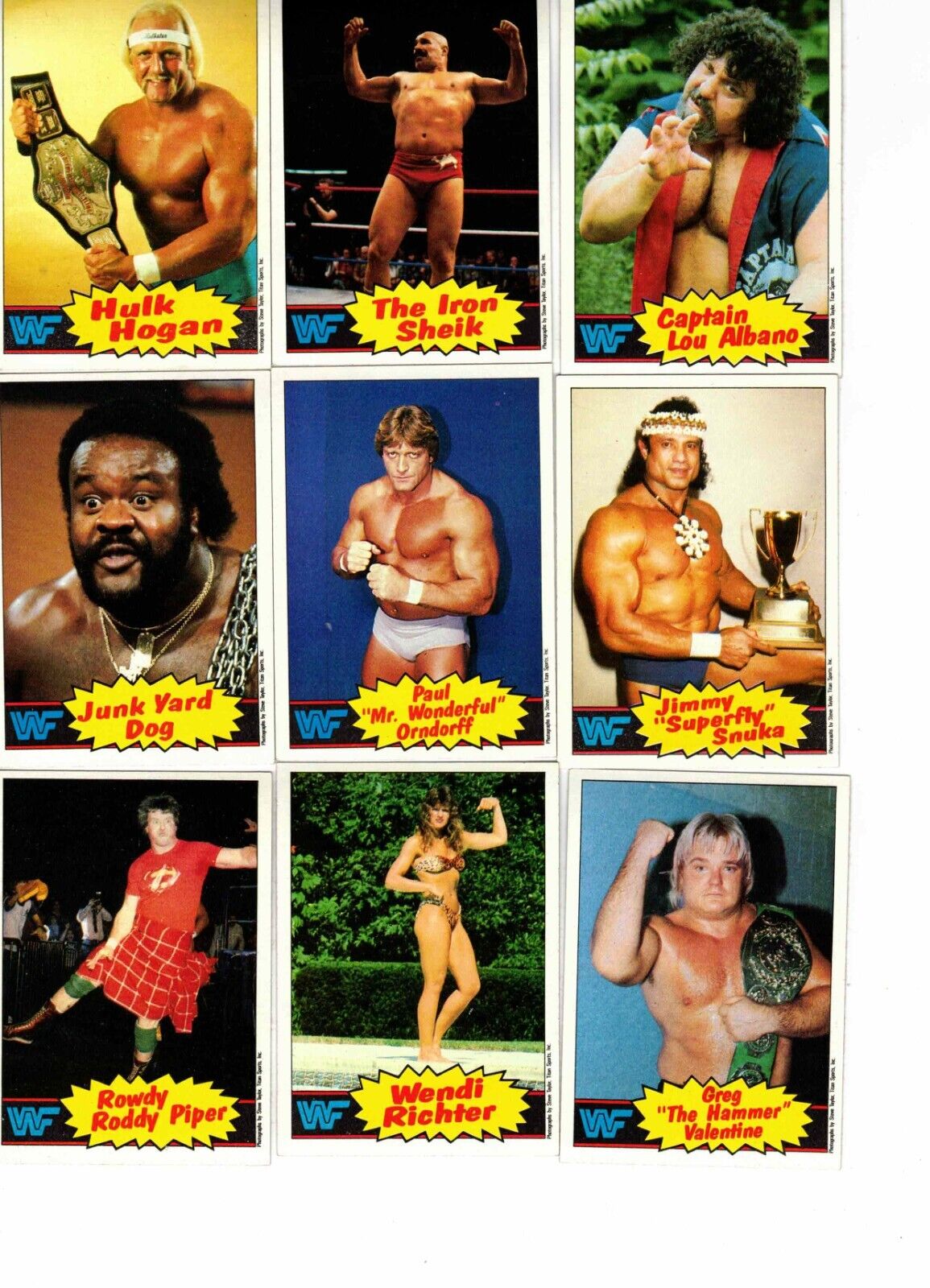 1985 WWF SERIES 1 SET (66) + STICKER SET (22)