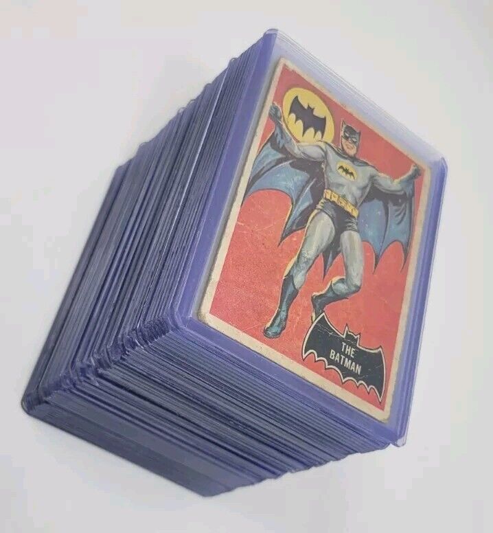 1966 Topps Batman - 1st Series/Black Bat/Orange back - Complete set of 55 cards