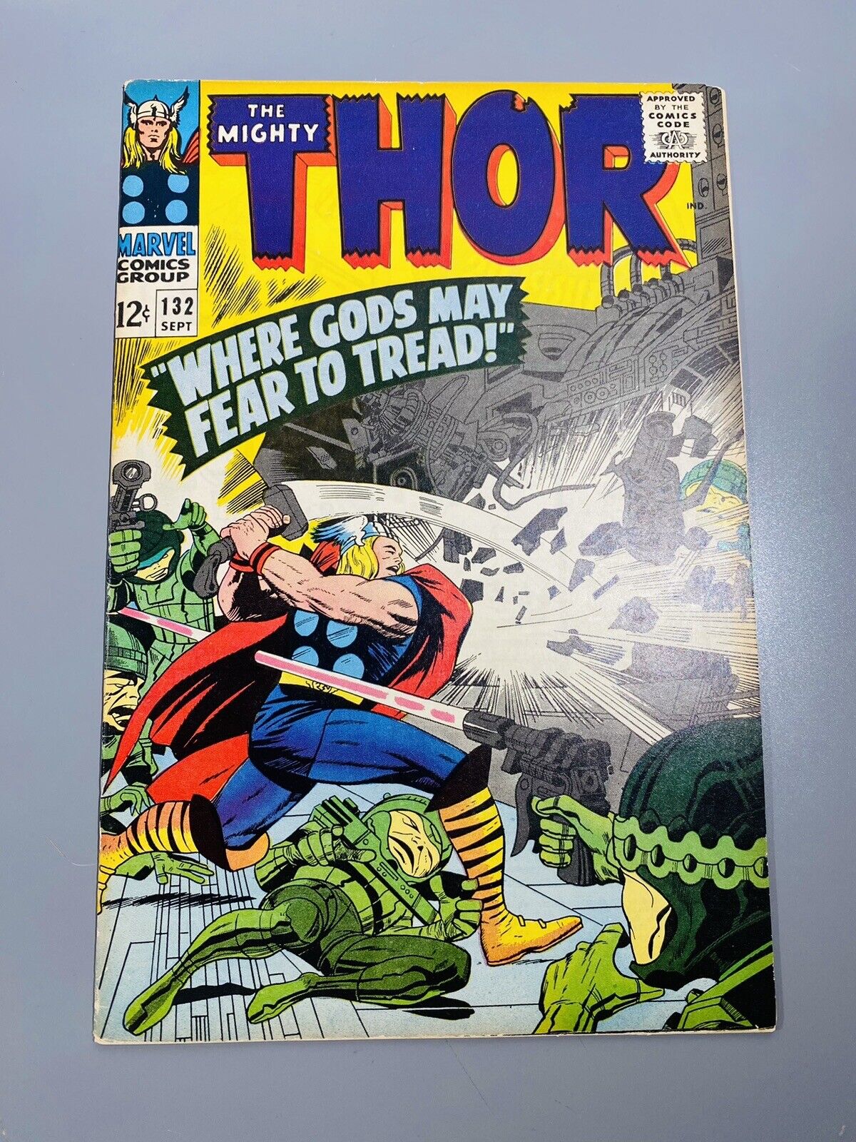 Thor #132 Stan Lee + Jack Kirby + Colletta 1966 Marvel Comics BEAUTY