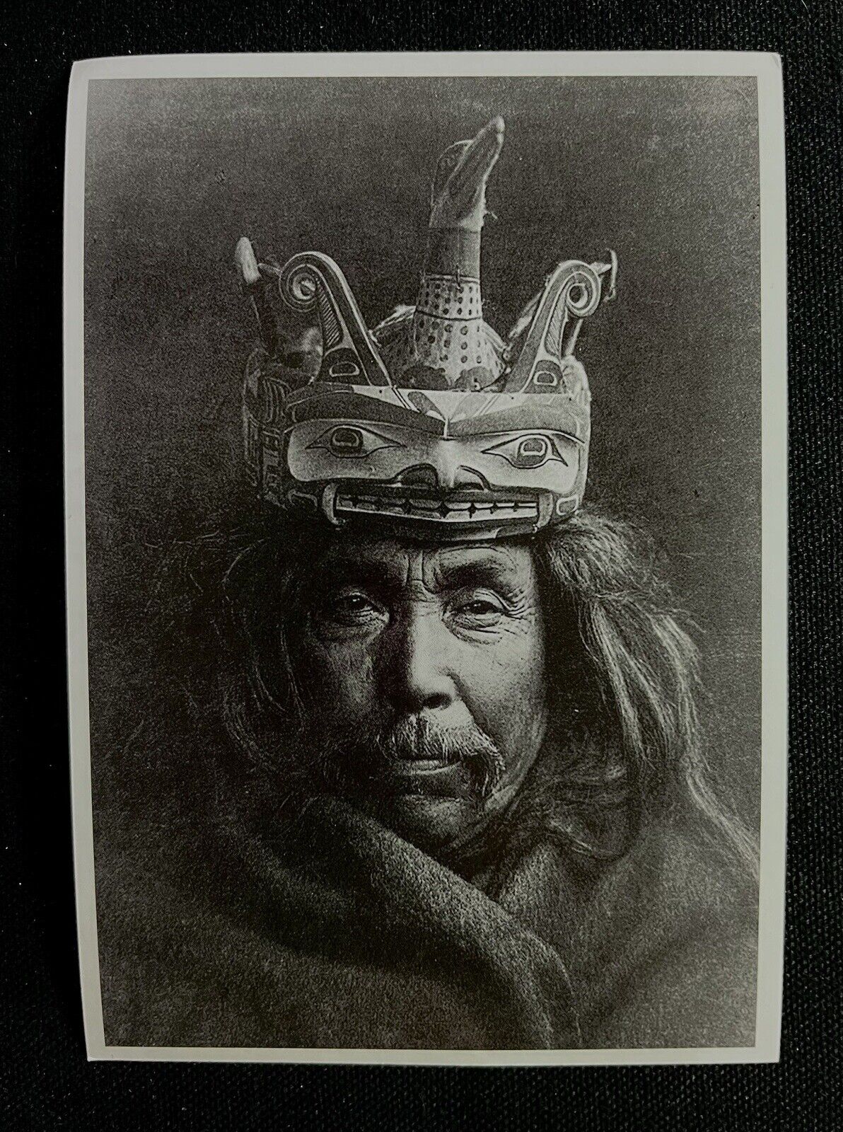 Postcard Tlu'waluahu Headdress Serpent Ceremonial 1914 Photo 6.25” X 4.25”