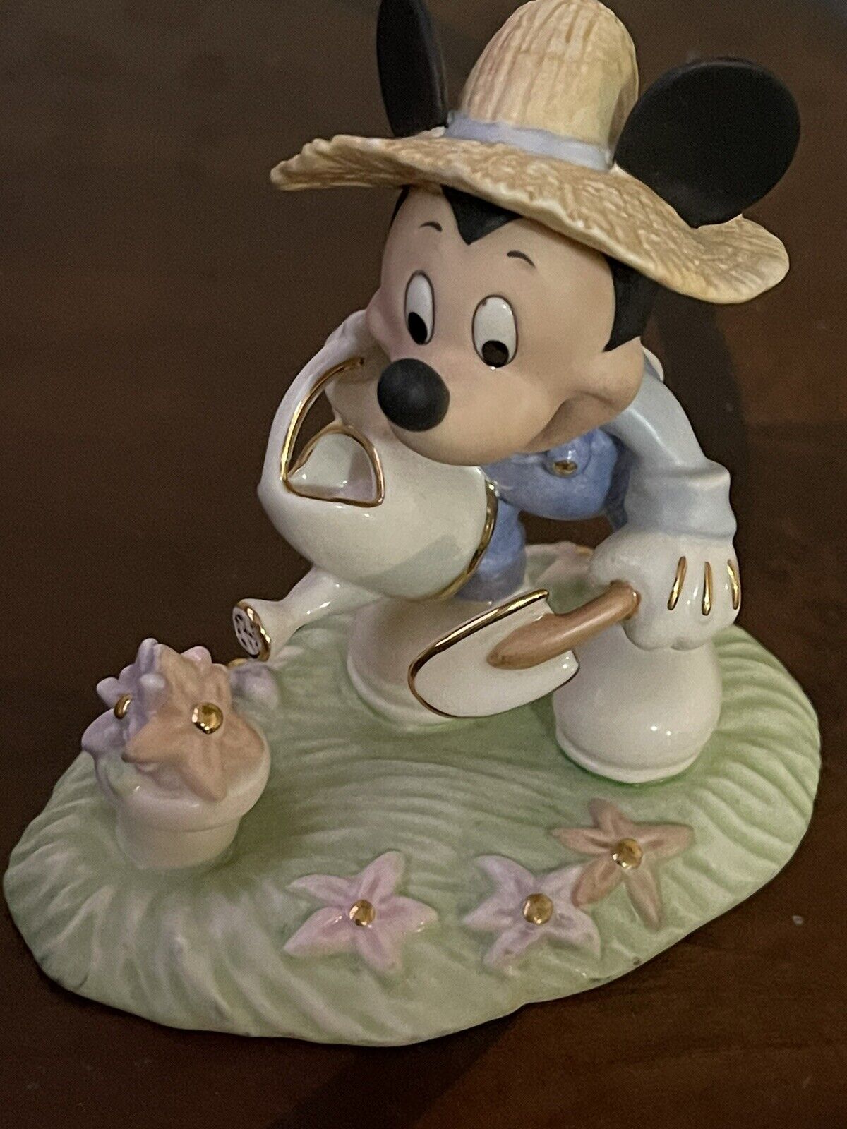 Lenox Disney Snowcase Mickey's Little Garden Figurine
