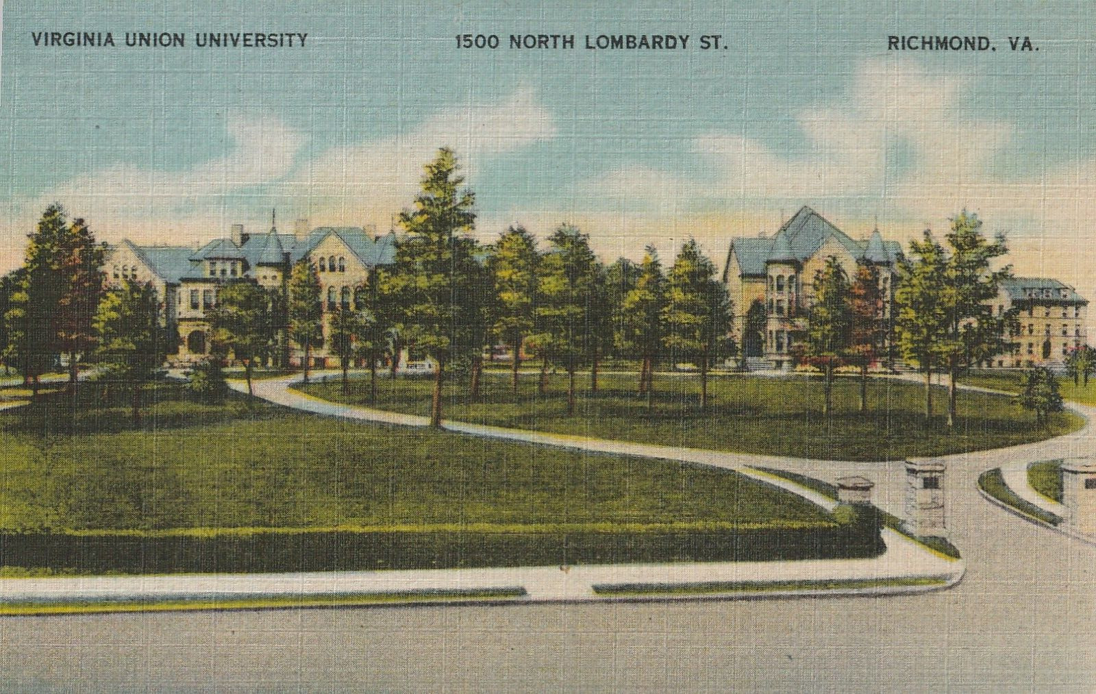 Vintage Postcard Virginia Union University Richmond Virginia Posted