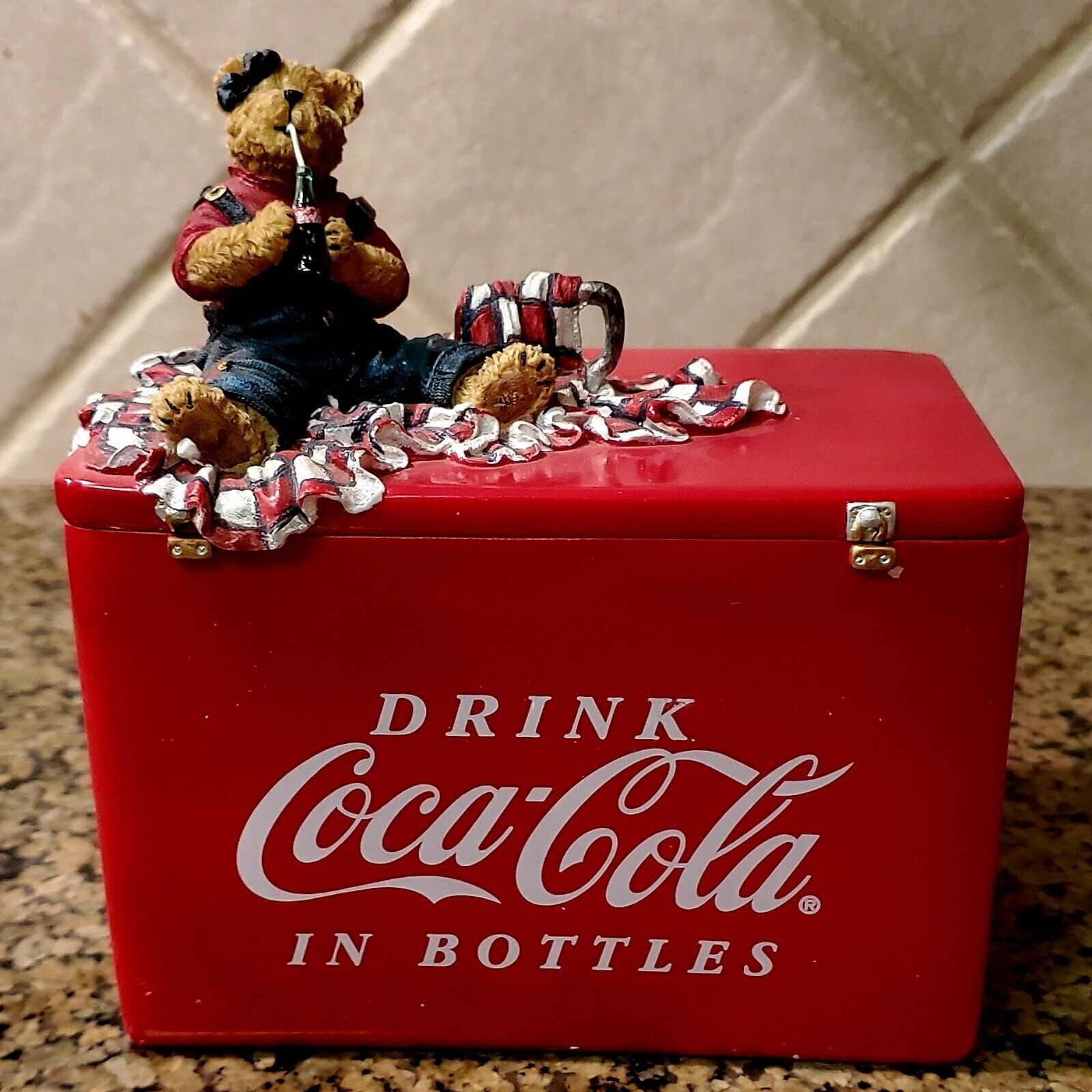 Boyds Bears Coca Cola - Kaylies Recipe Card Holder W/ Box (2005) 